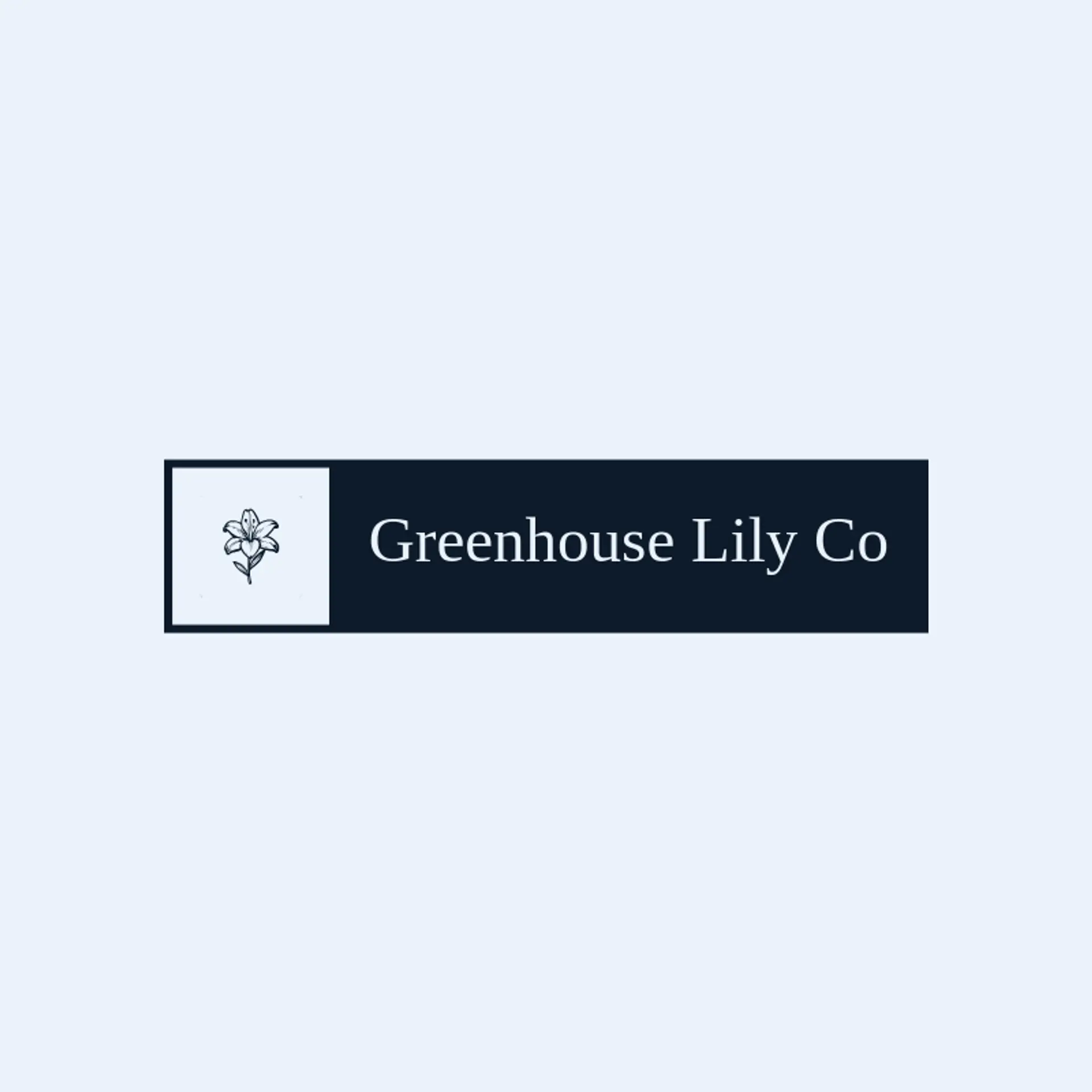 Greenhouse Lily Co logo for lily