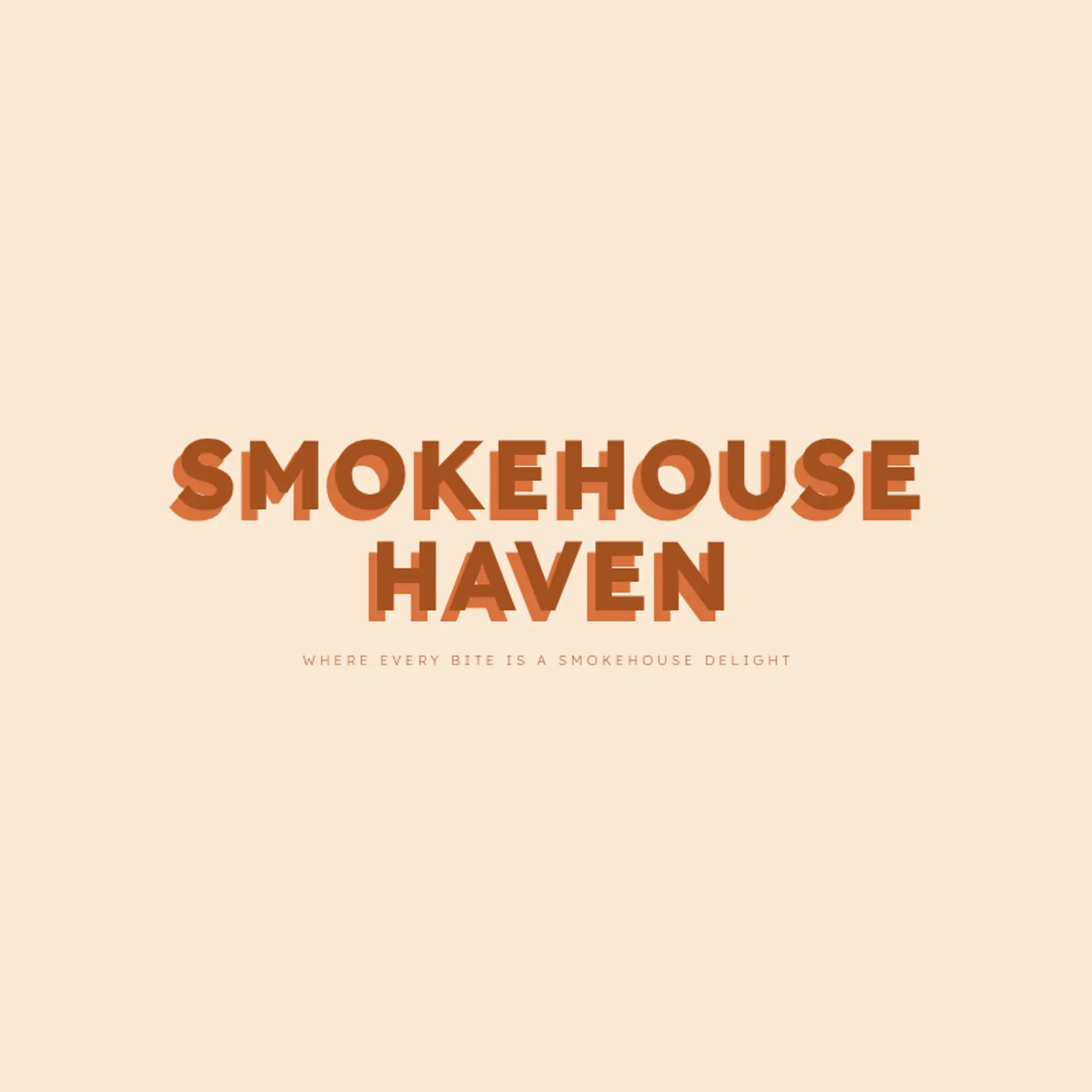 Smokehouse Haven logo for bbq restaurant