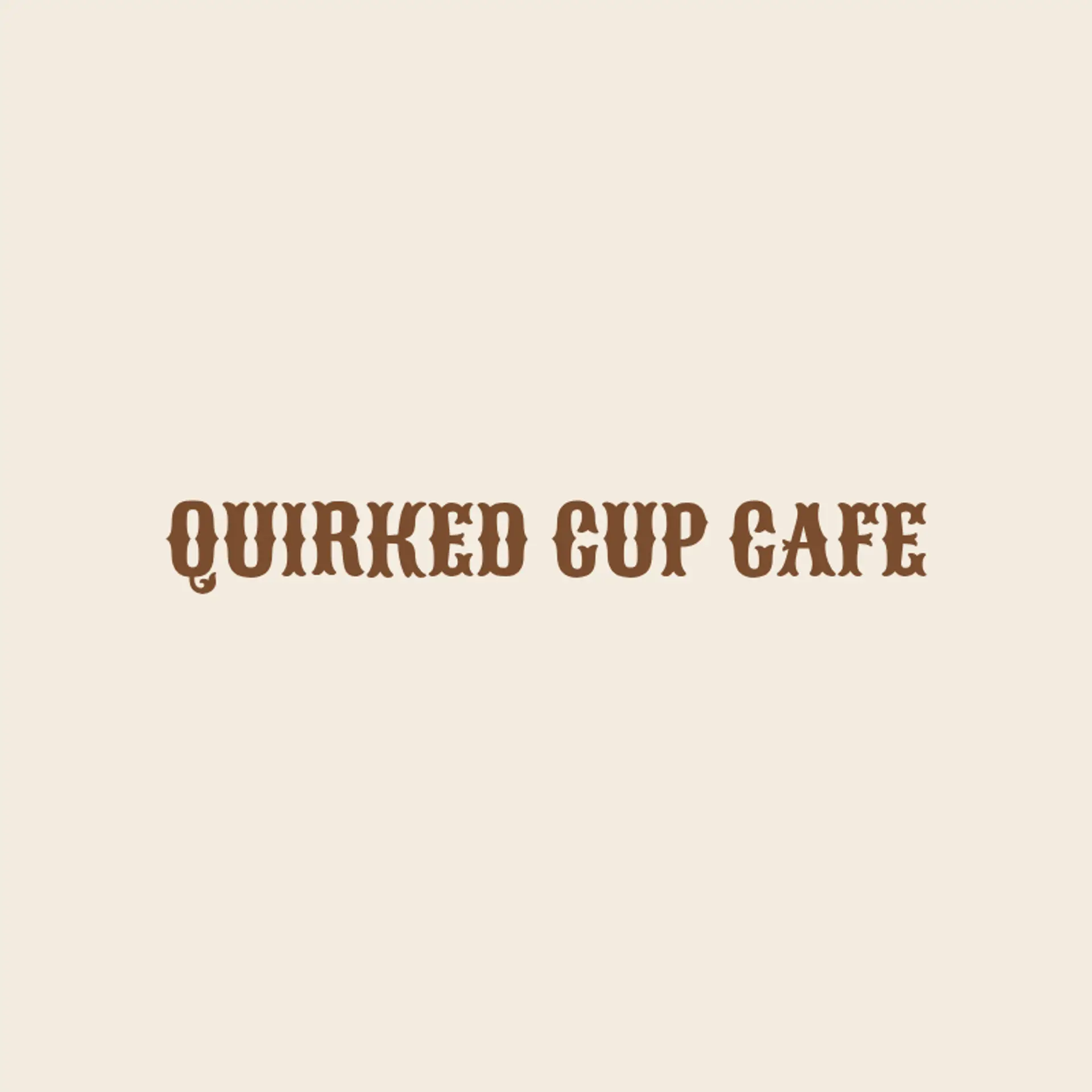 Brewed Uniquely logo for unique cafe