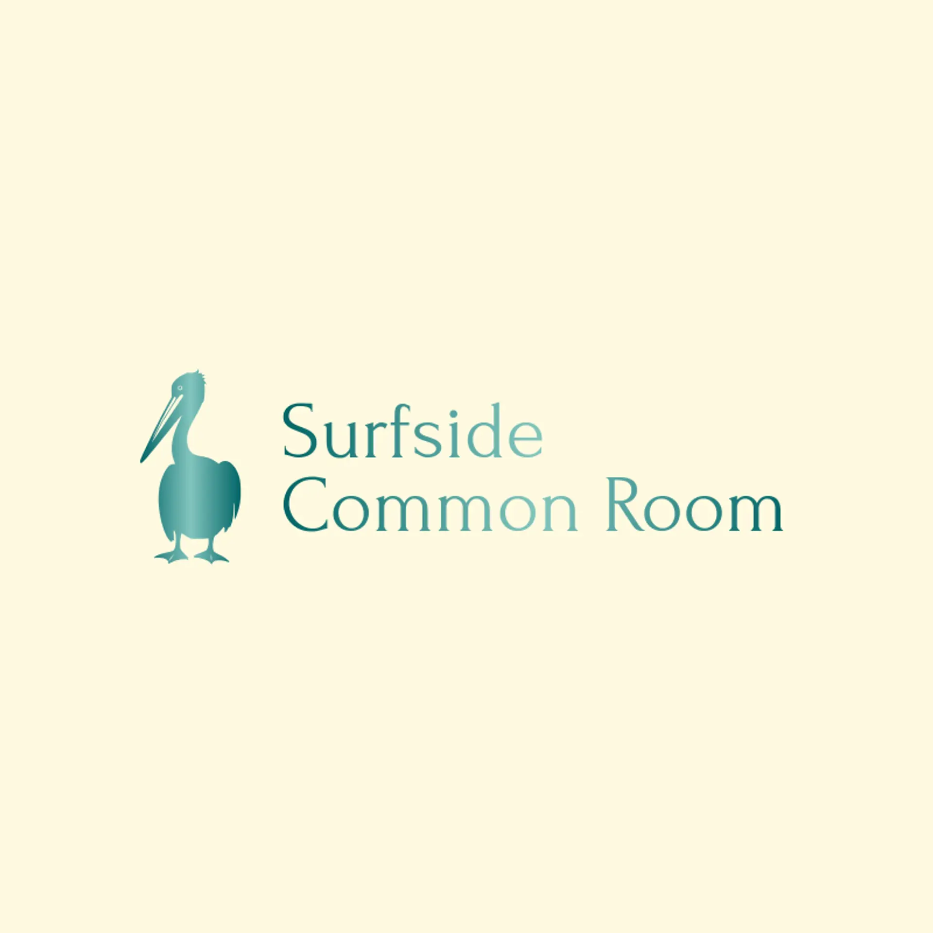 Surfside Common Room logo for pelican