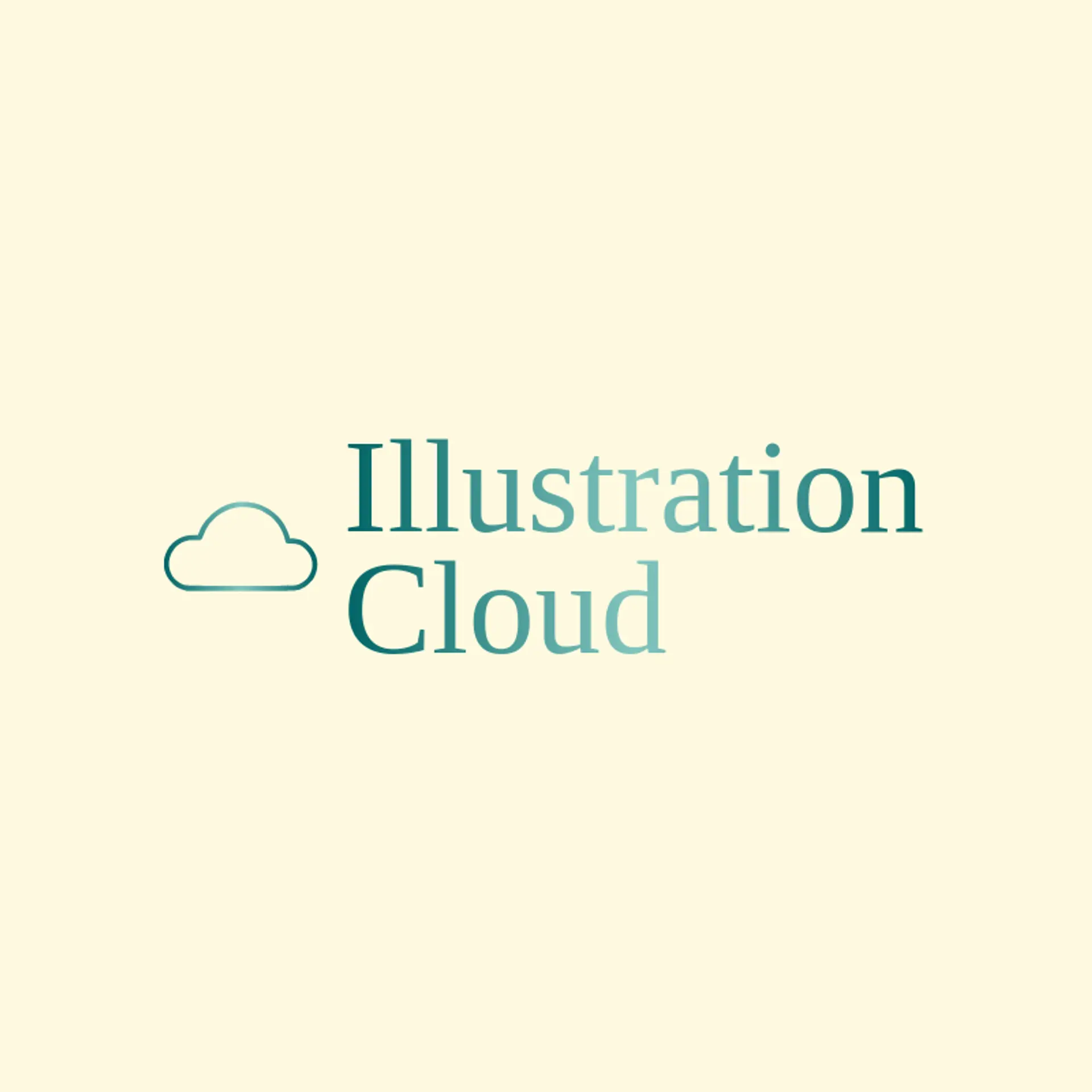Illustration Cloud logo for illustration