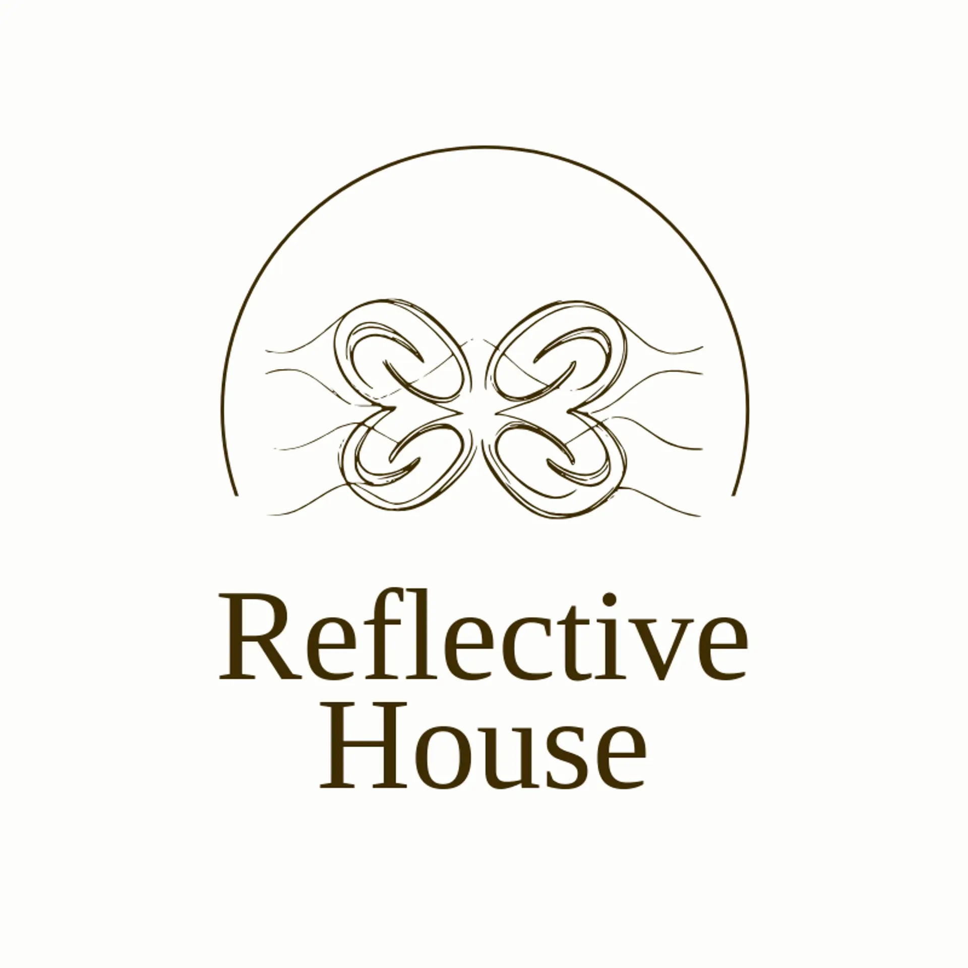 Reflective House logo for symmetry