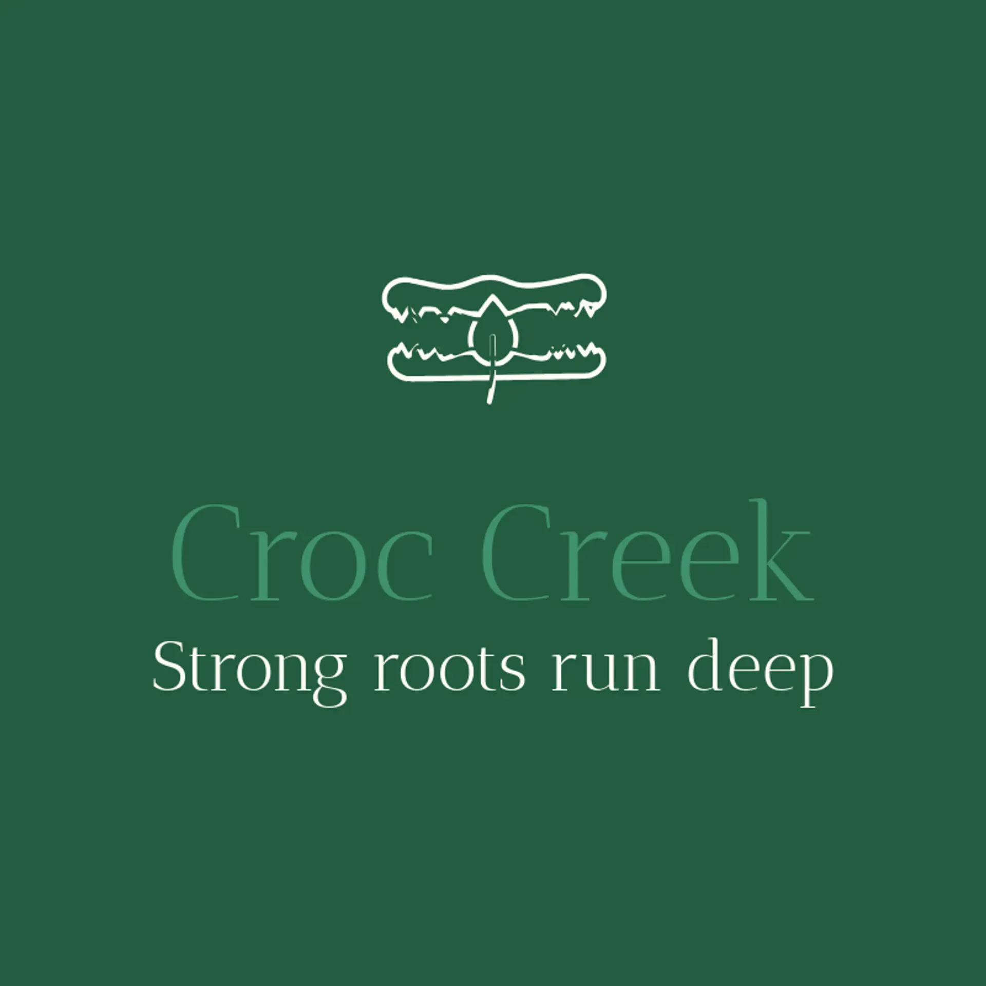 Croc Creek logo for alligator
