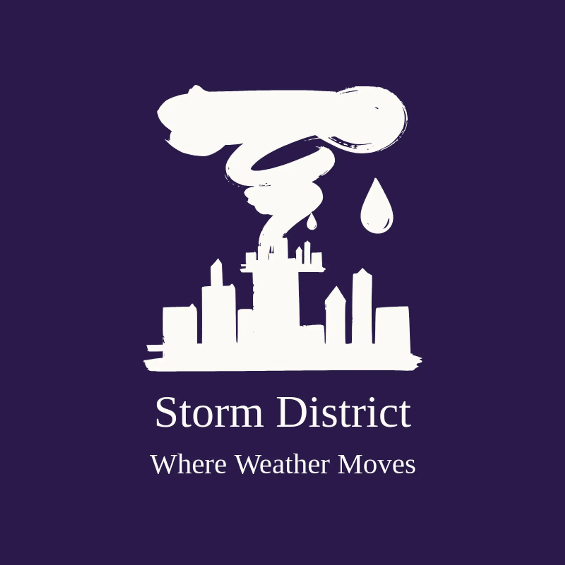 Storm District logo for tornado