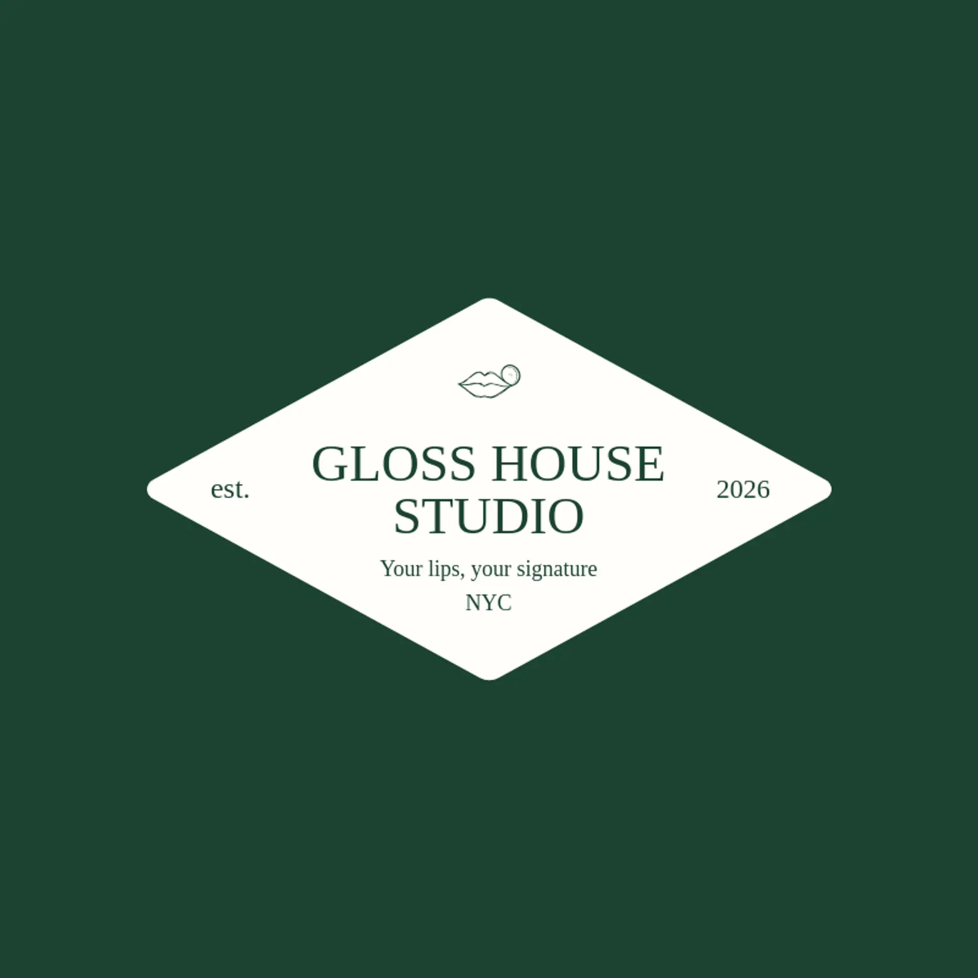 Gloss House Studio logo for lips