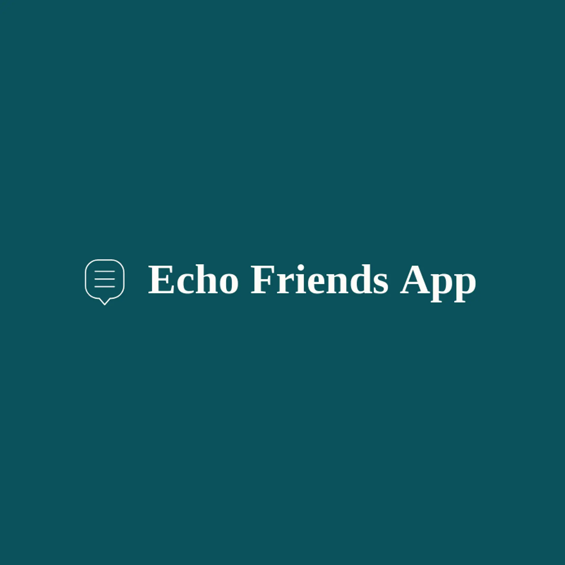 Echo Friends App logo for messenger