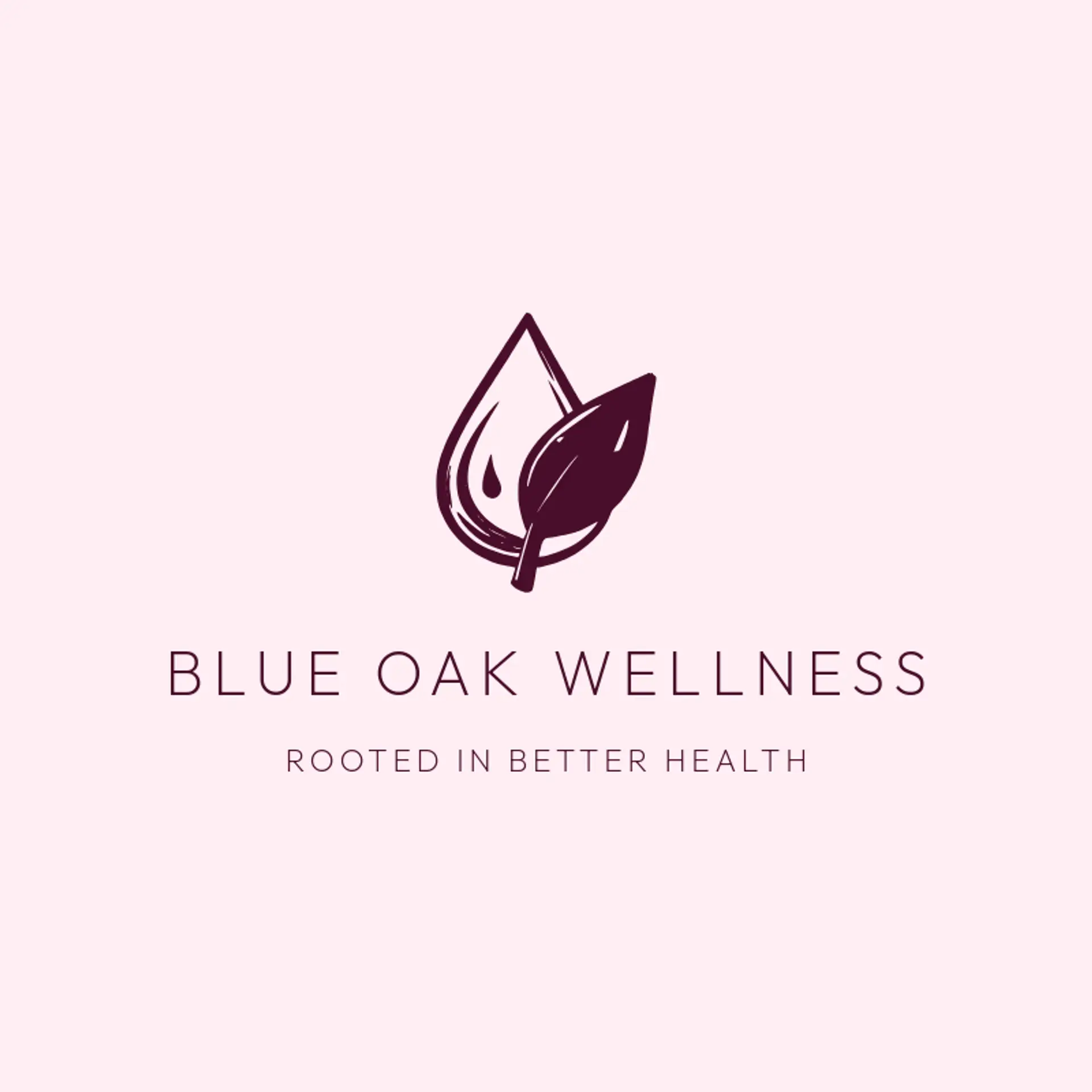 Blue Oak Wellness logo for health