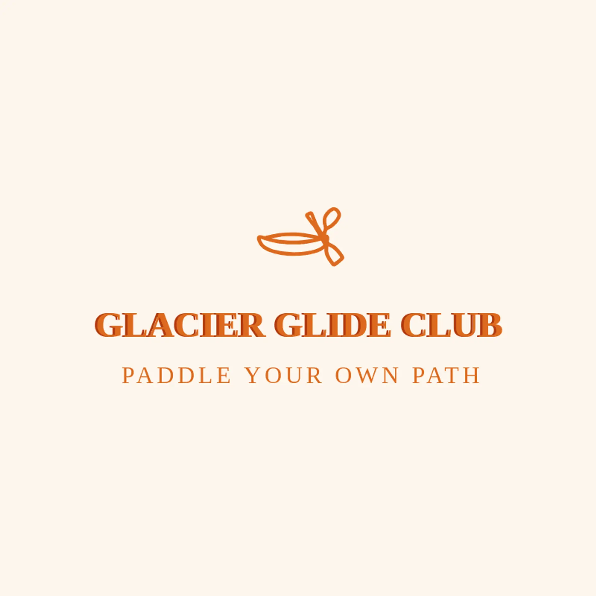 Glacier Glide Club logo for kayak
