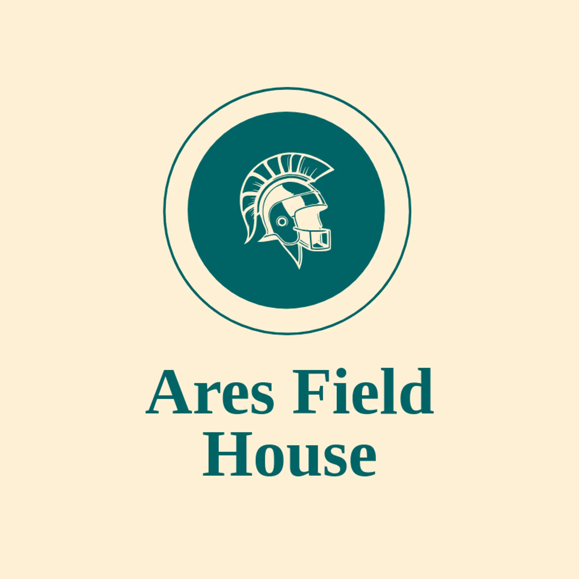 Ares Field House logo for trojan