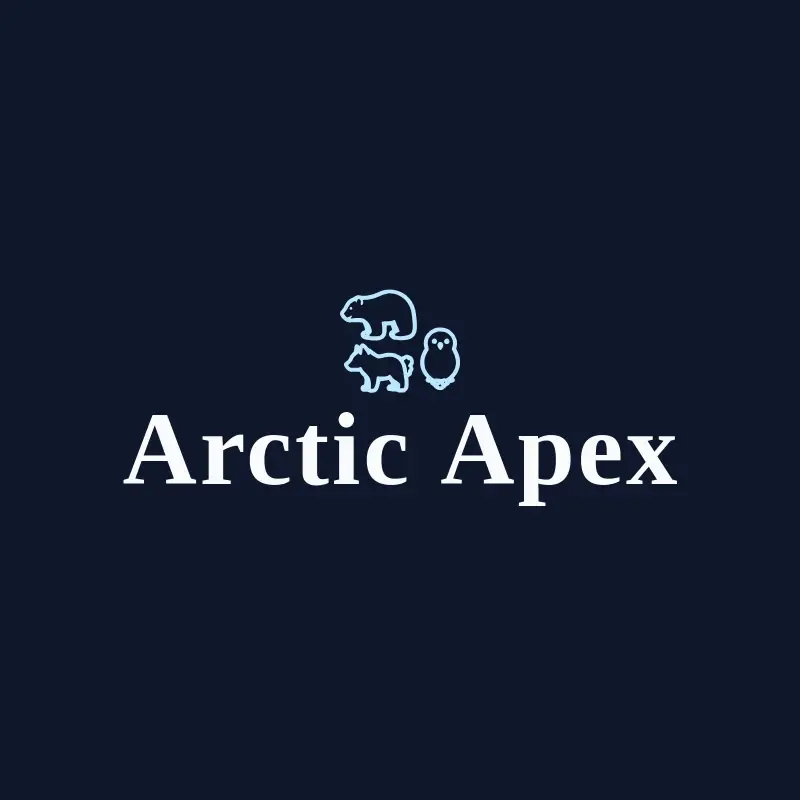 The zoo name Arctic Apex as a branded logo with a single color icon