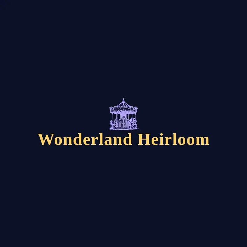 The theme park name Wonderland Heirloom as a branded logo with a single color icon