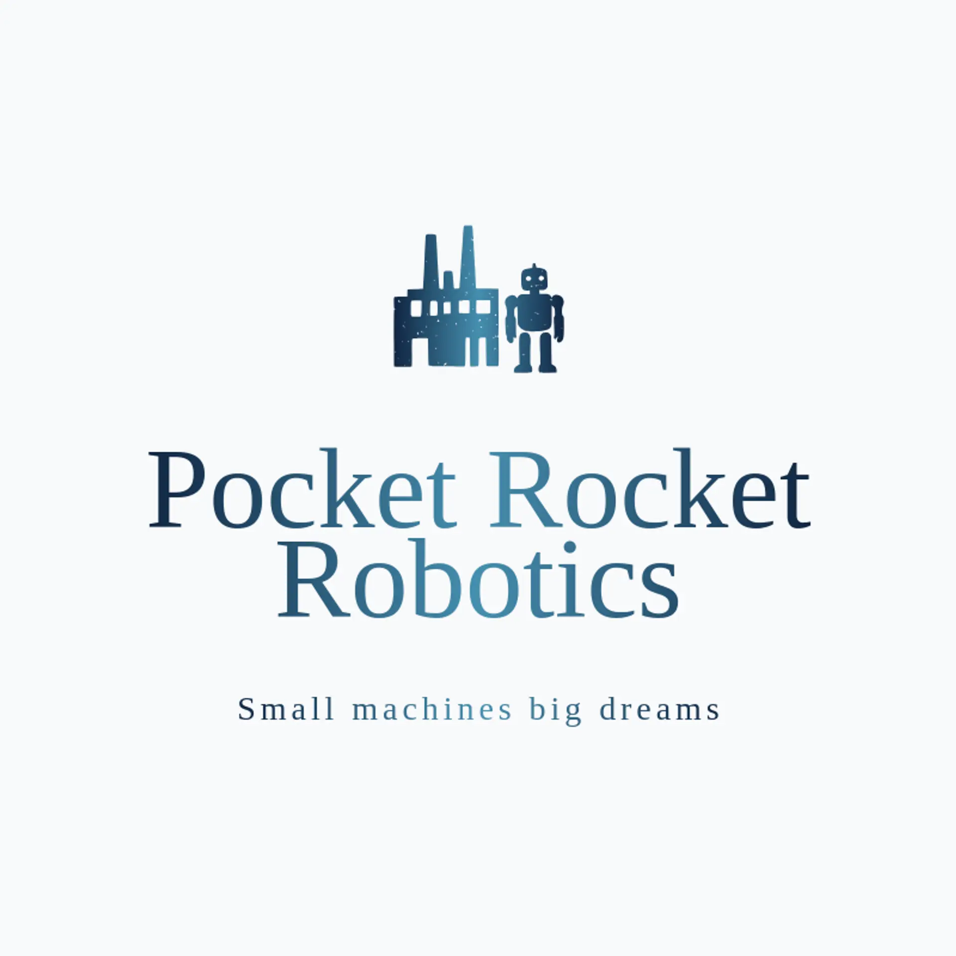 Pocket Rocket Robotics logo for factory