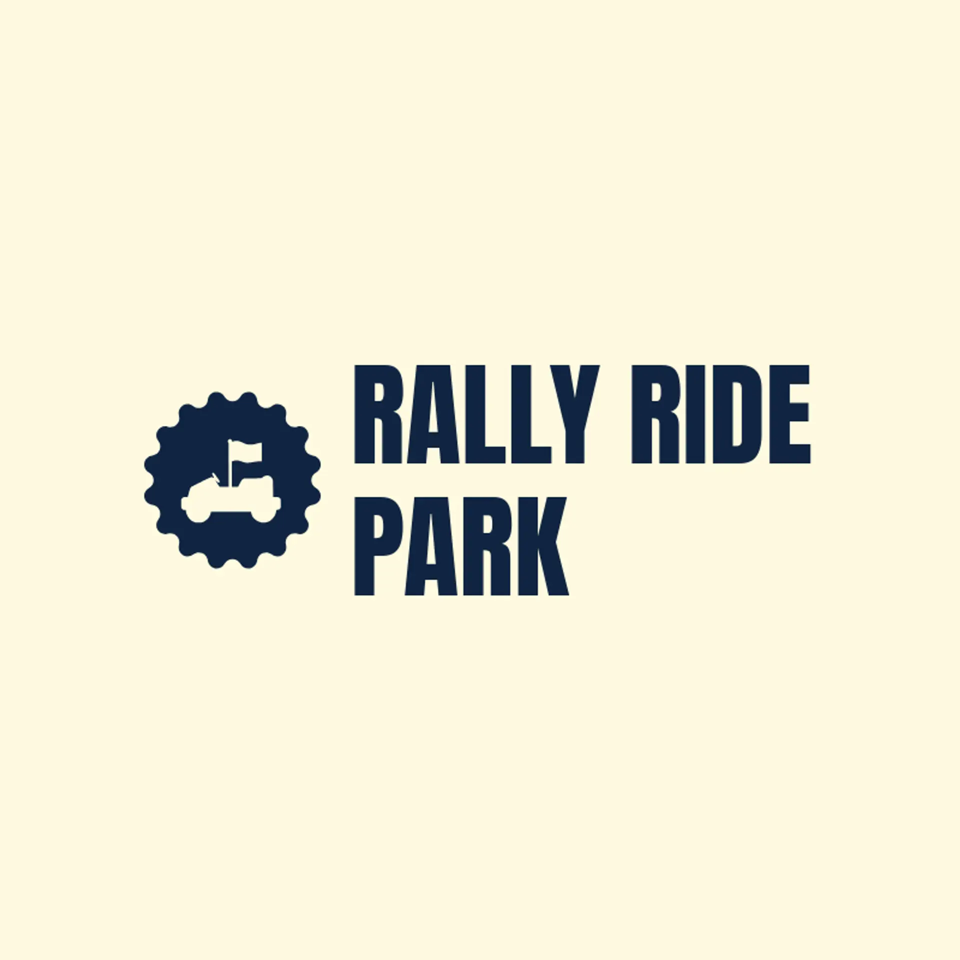 Rally Ride Park logo for amusement park