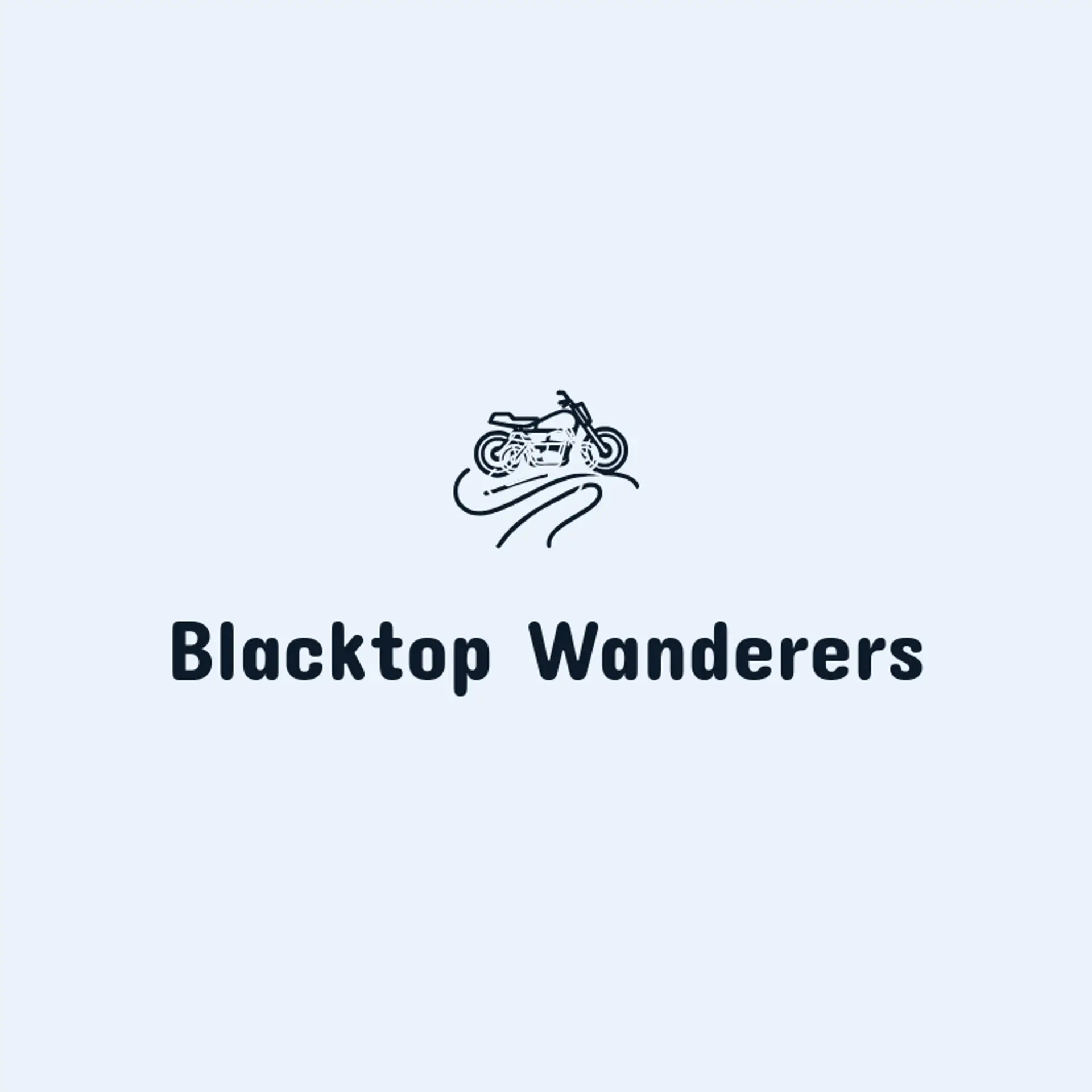 Blacktop Wanderers logo for motorcycle