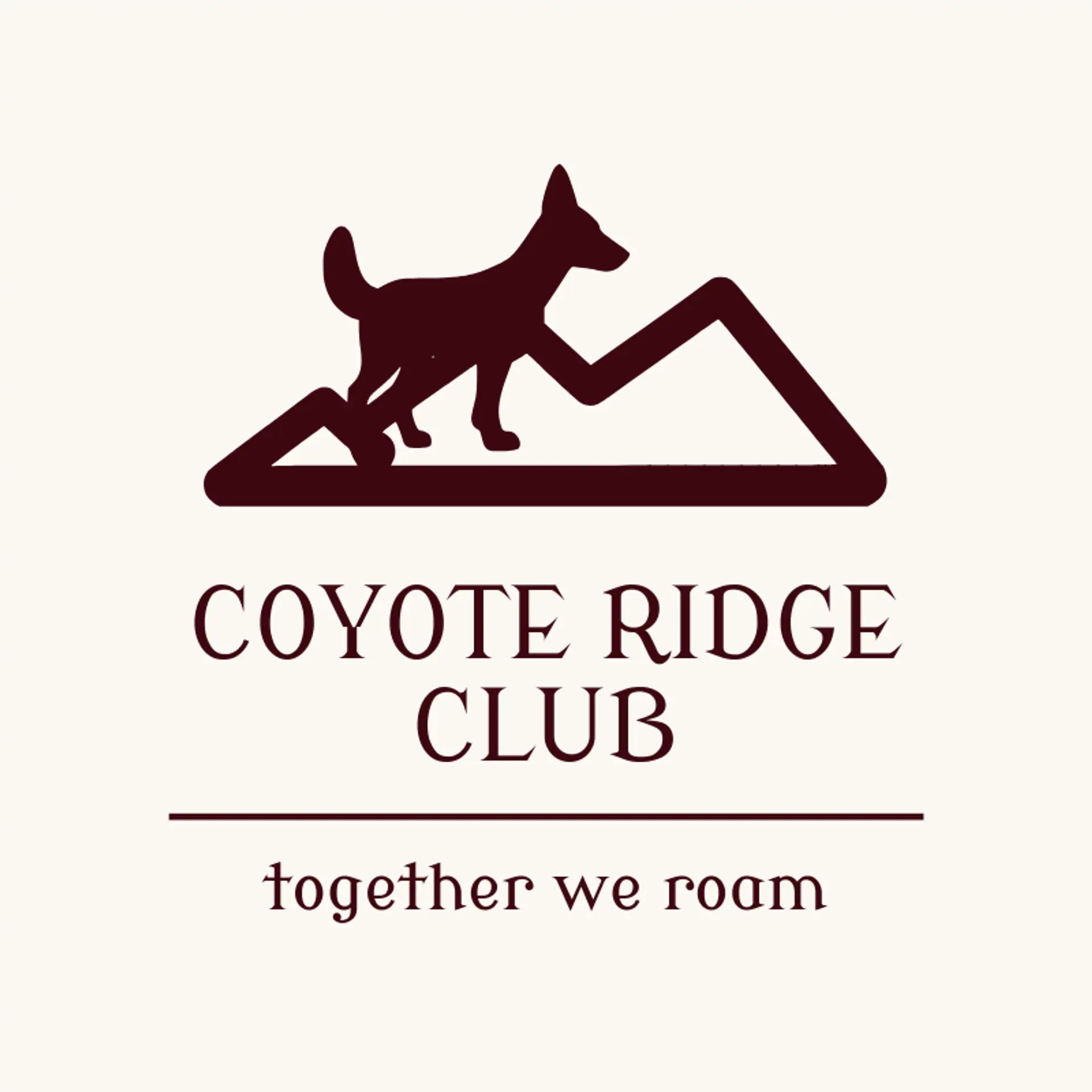 Coyote Ridge Club logo for coyote