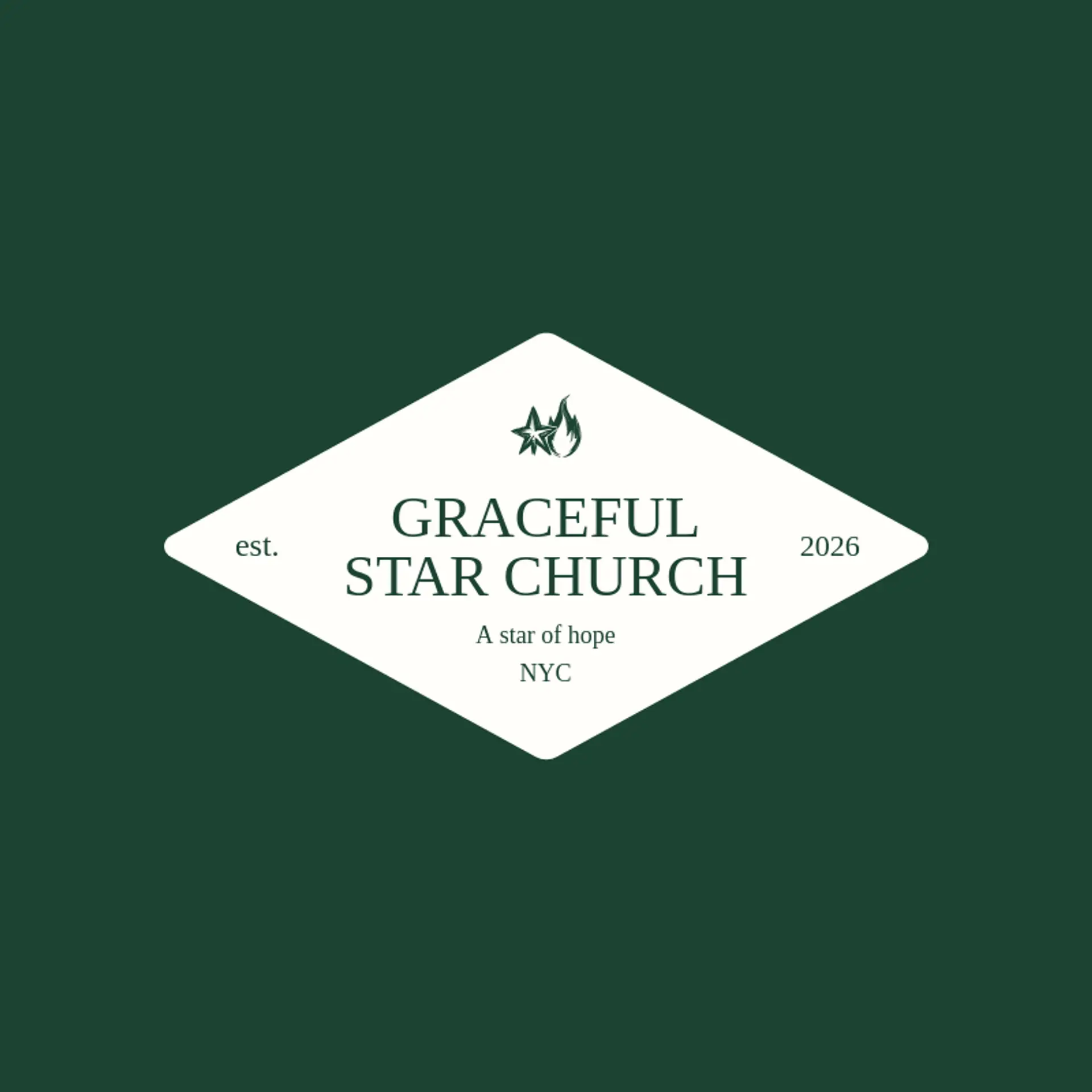 Graceful Star Church logo for christian