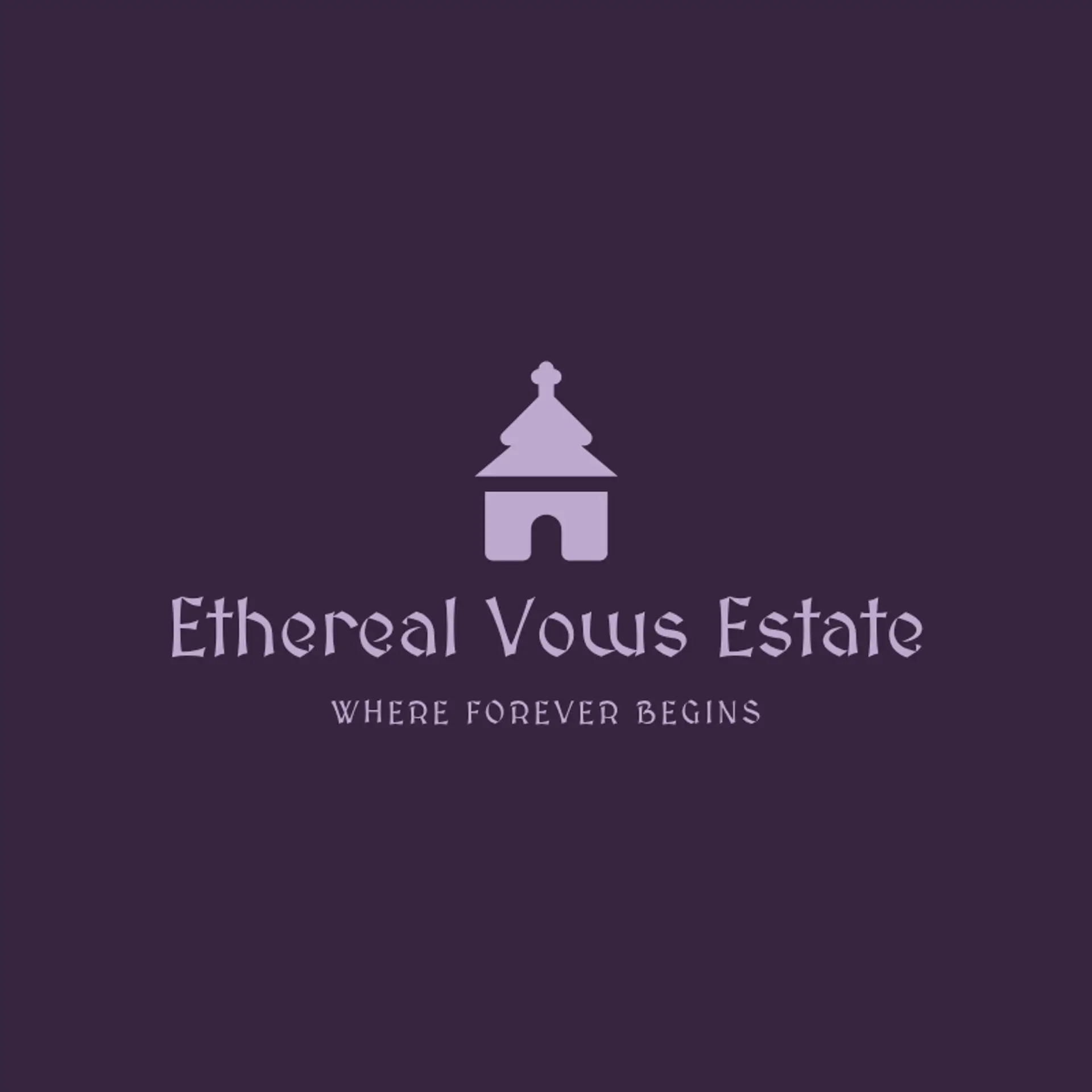 Ethereal Vows Estate logo for wedding venue