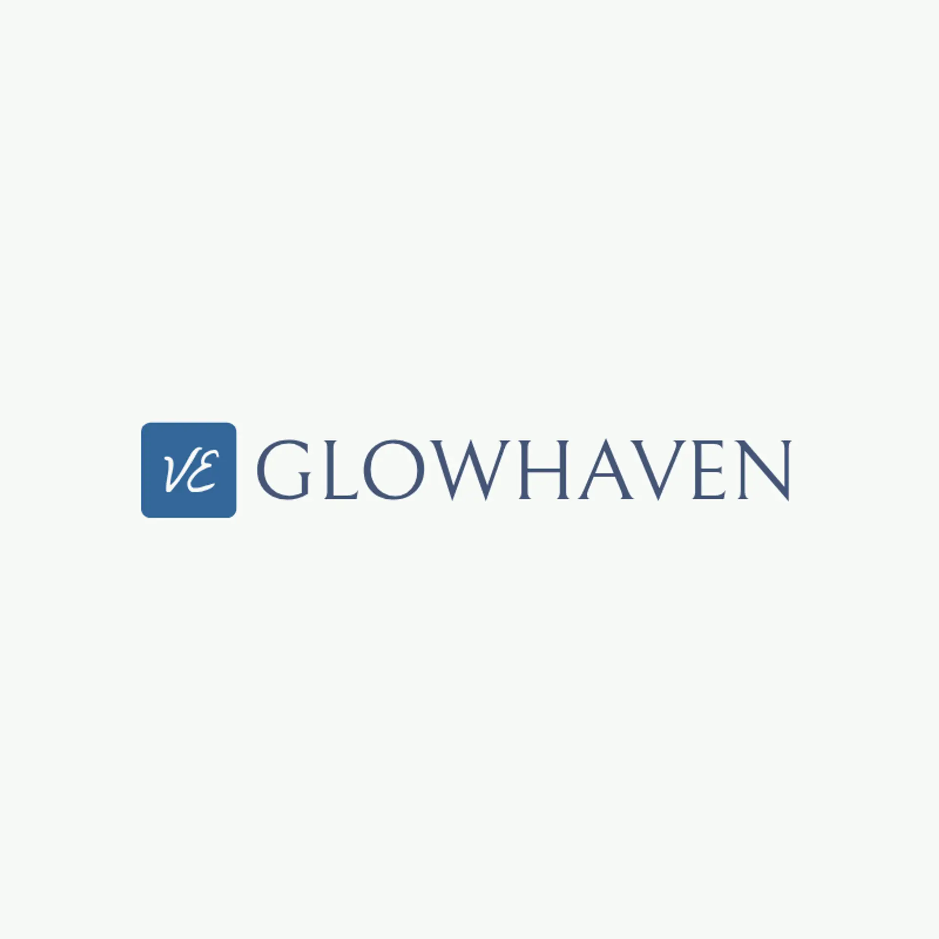 GlowHaven logo for cleaning company