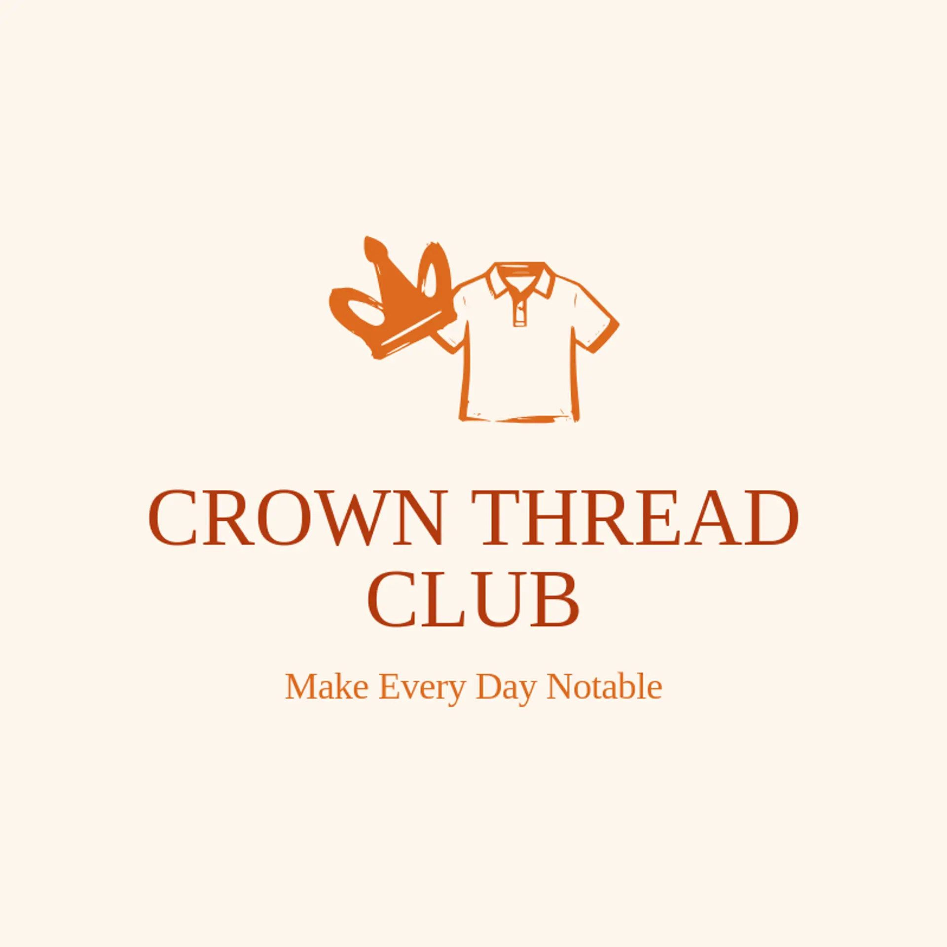 Crown Thread Club logo for polo shirt