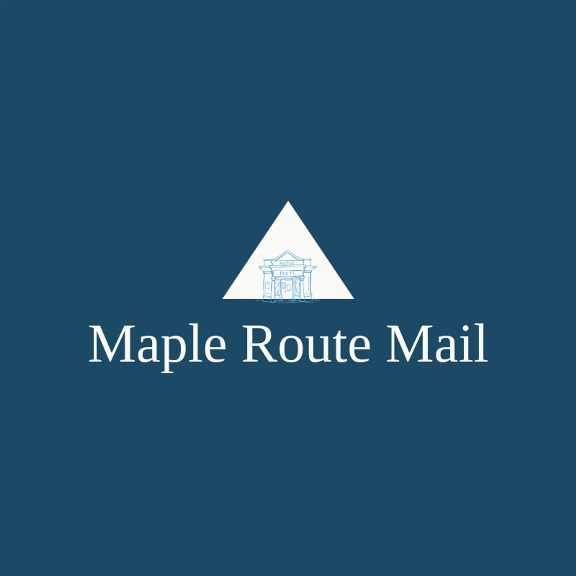 Maple Route Mail logo for post office