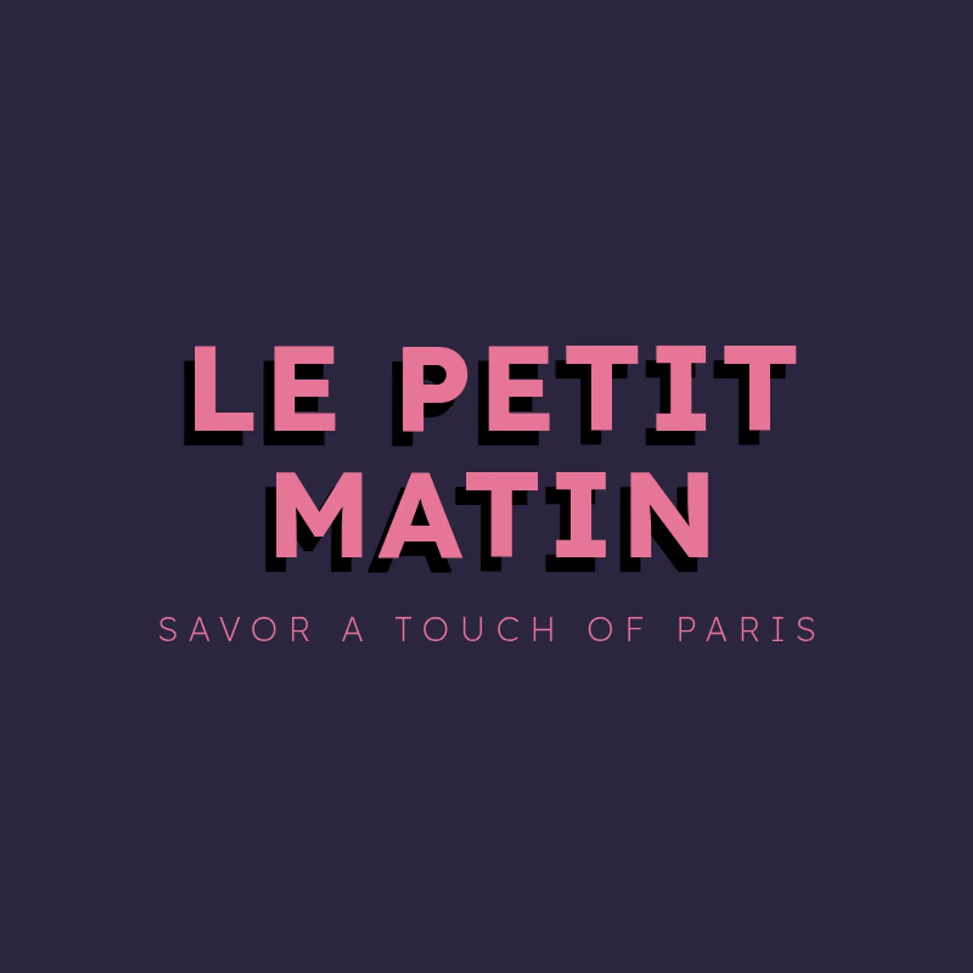 Le Petit Matin logo for french cafe