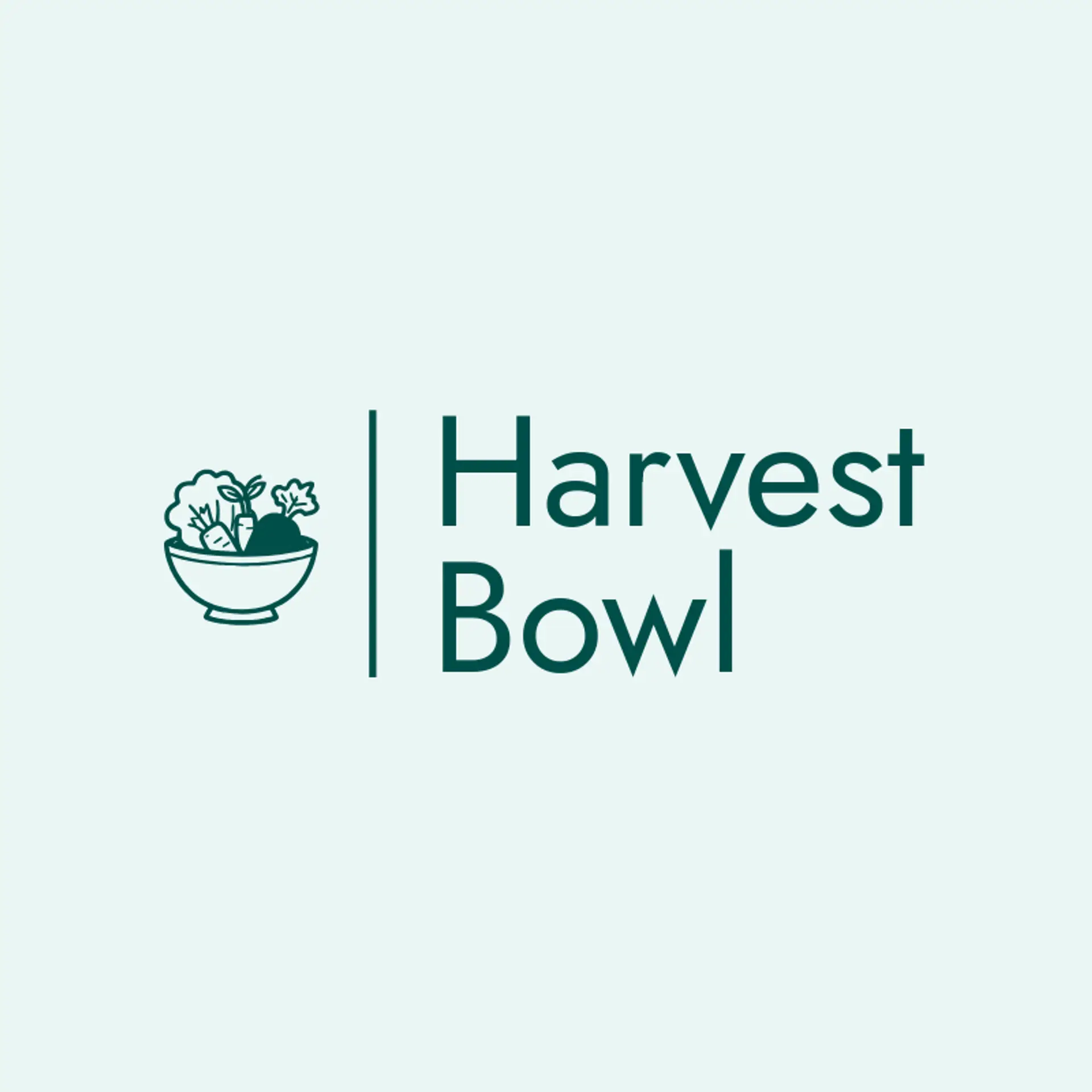 Harvest Bowl logo for vegan