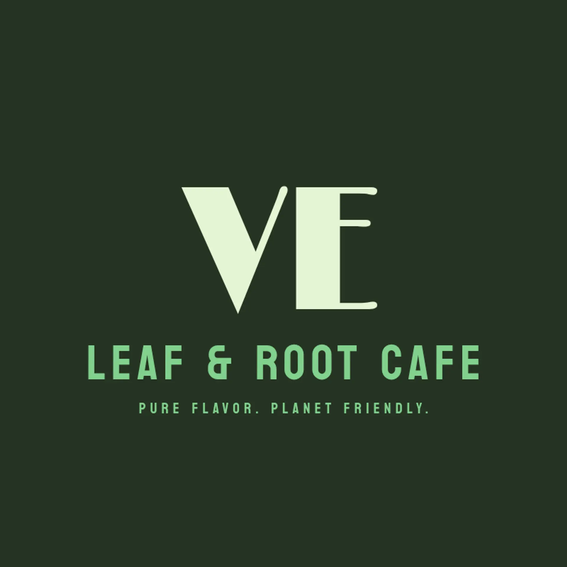 GreenFork Vegan Eatery logo for vegan restaurant