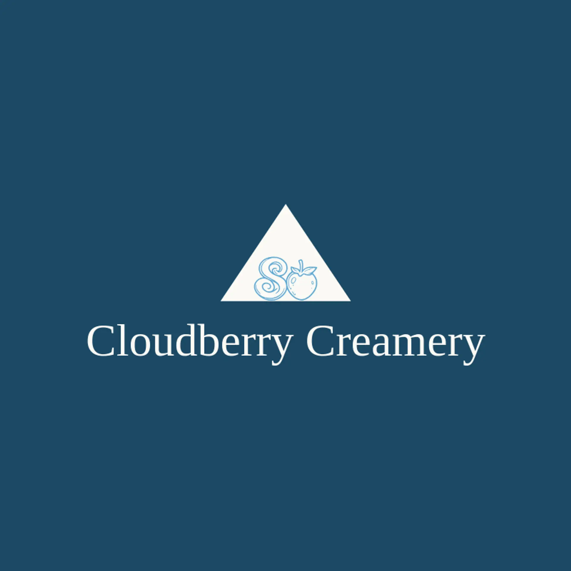 Cloudberry Creamery logo for swirl