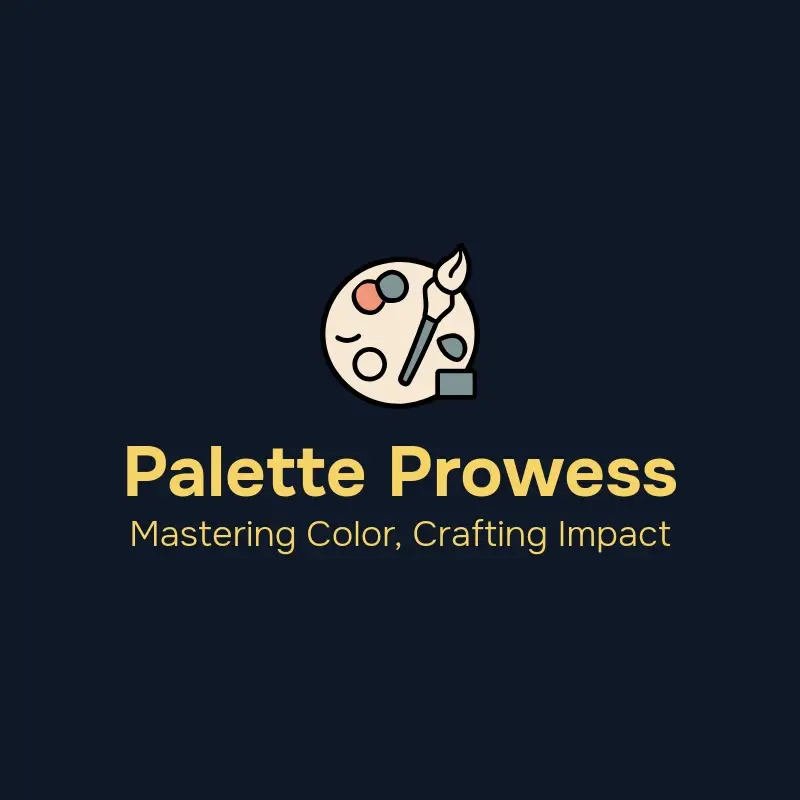 The artist name Palette Prowess as a branded logo with a color icon