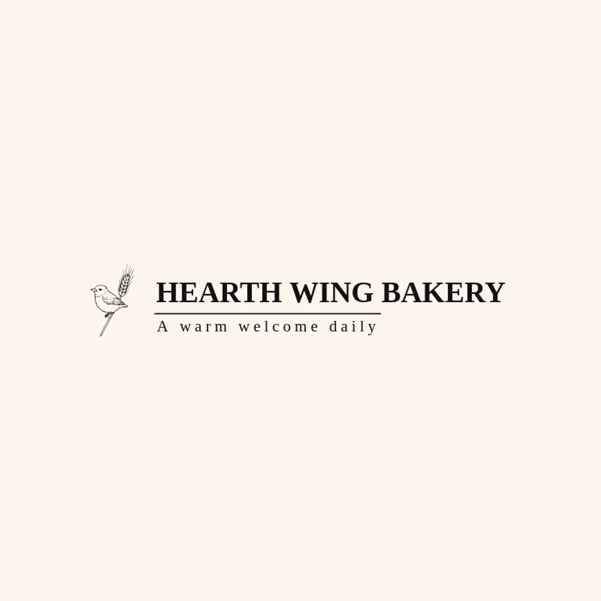 Hearth Wing Bakery logo for sparrow