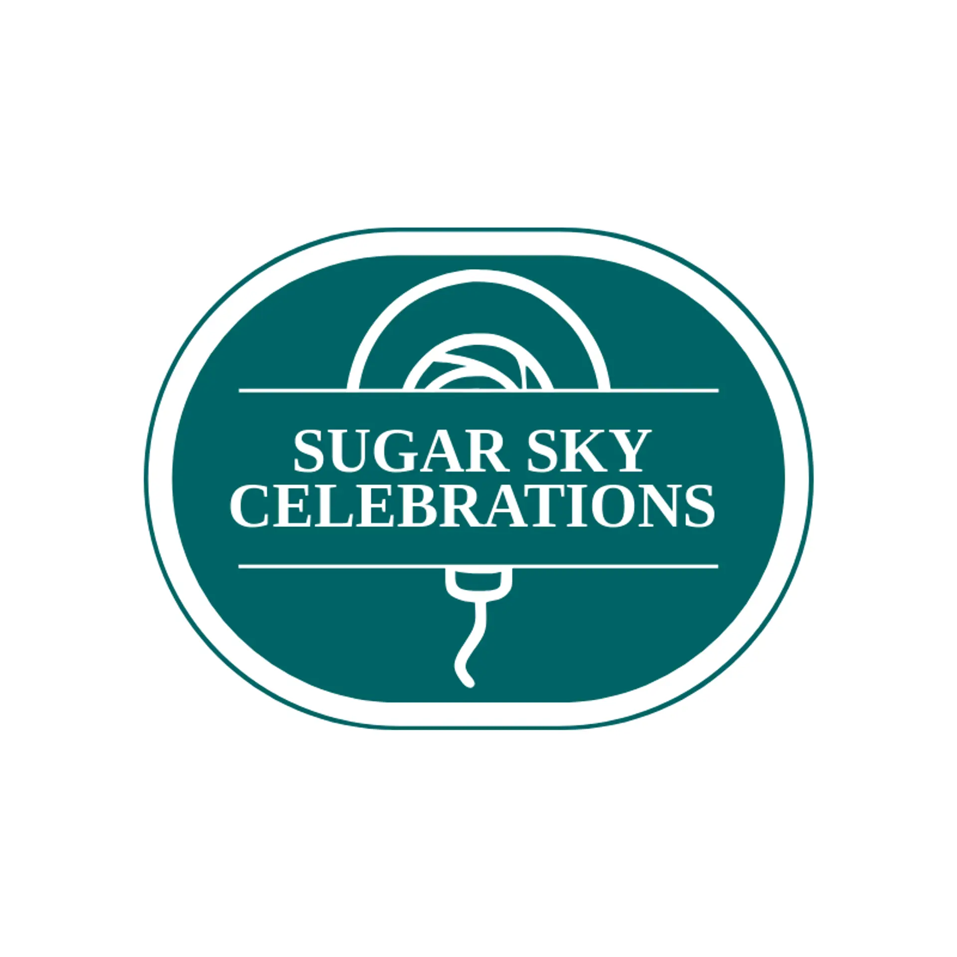 Sugar Sky Celebrations logo for balloon