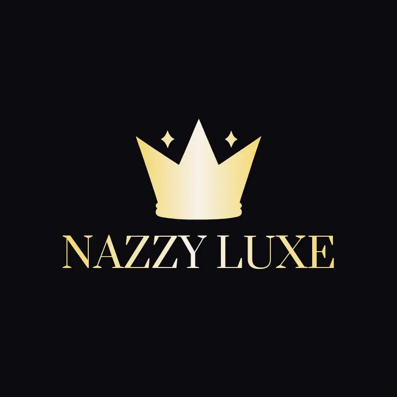 The product name Nazzy Luxe as a branded logo with a single color icon