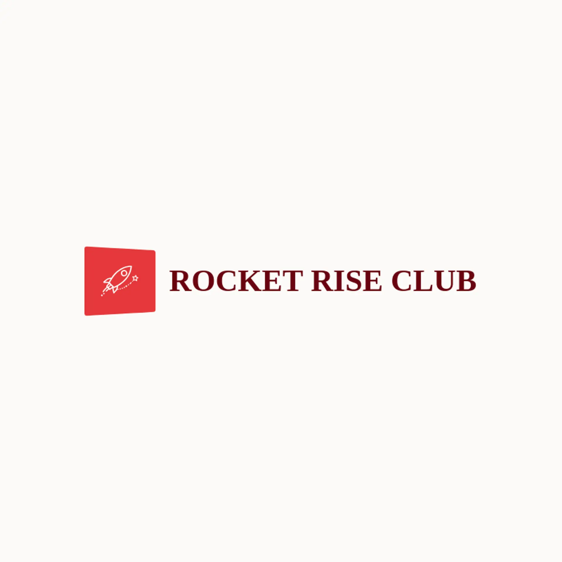 Rocket Rise Club logo for shooting star