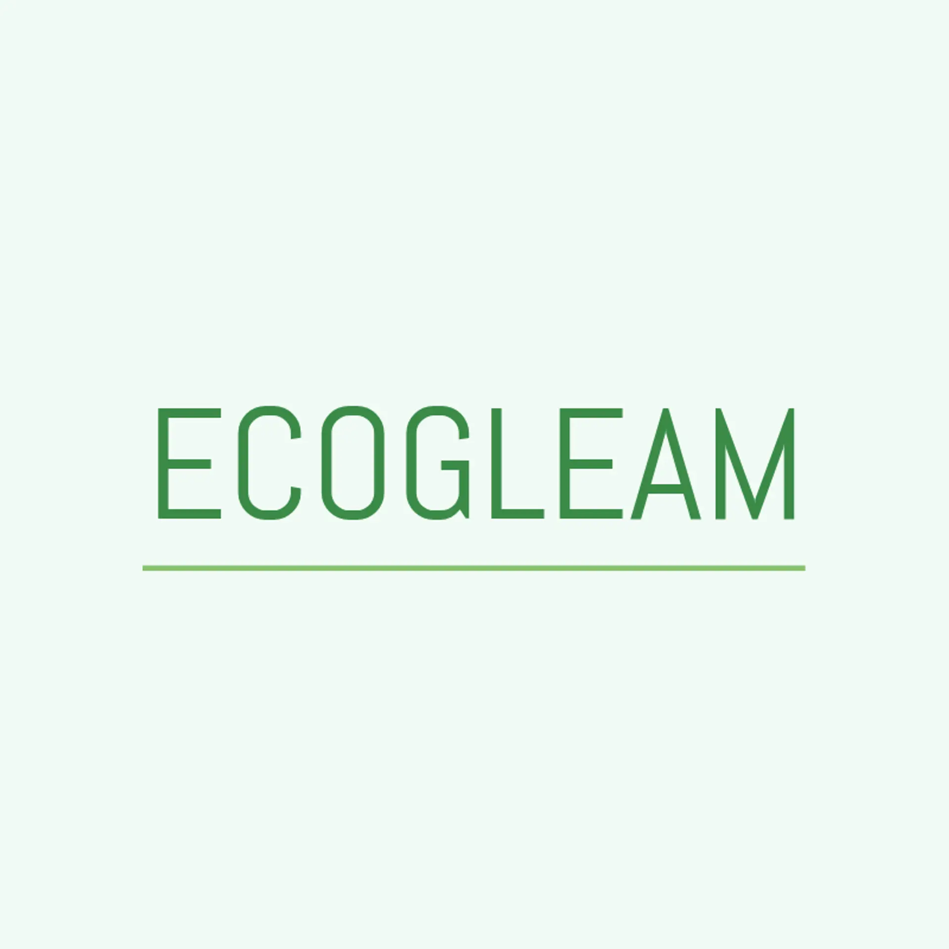 EcoGleam logo for cleaning company