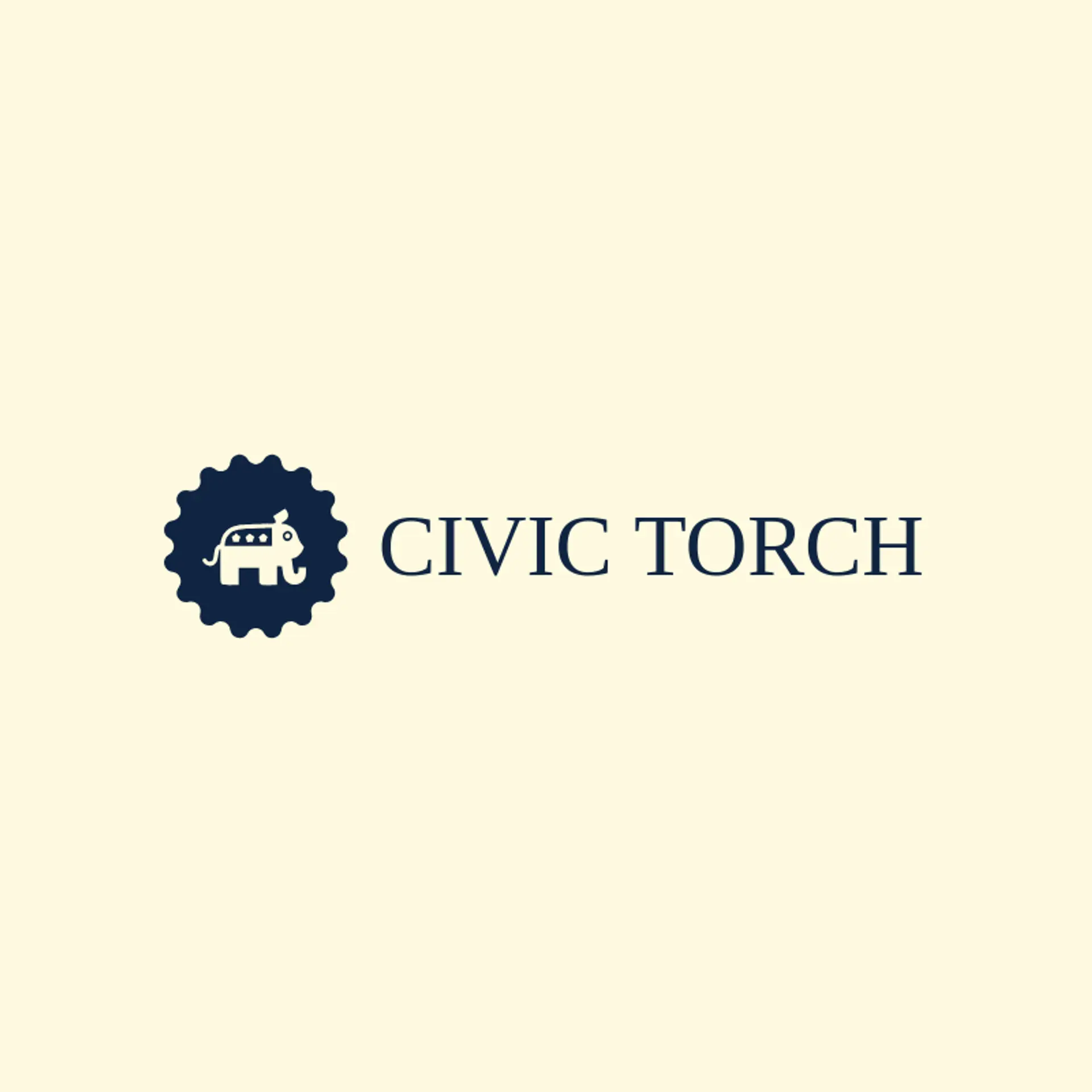 Civic Torch logo for republican