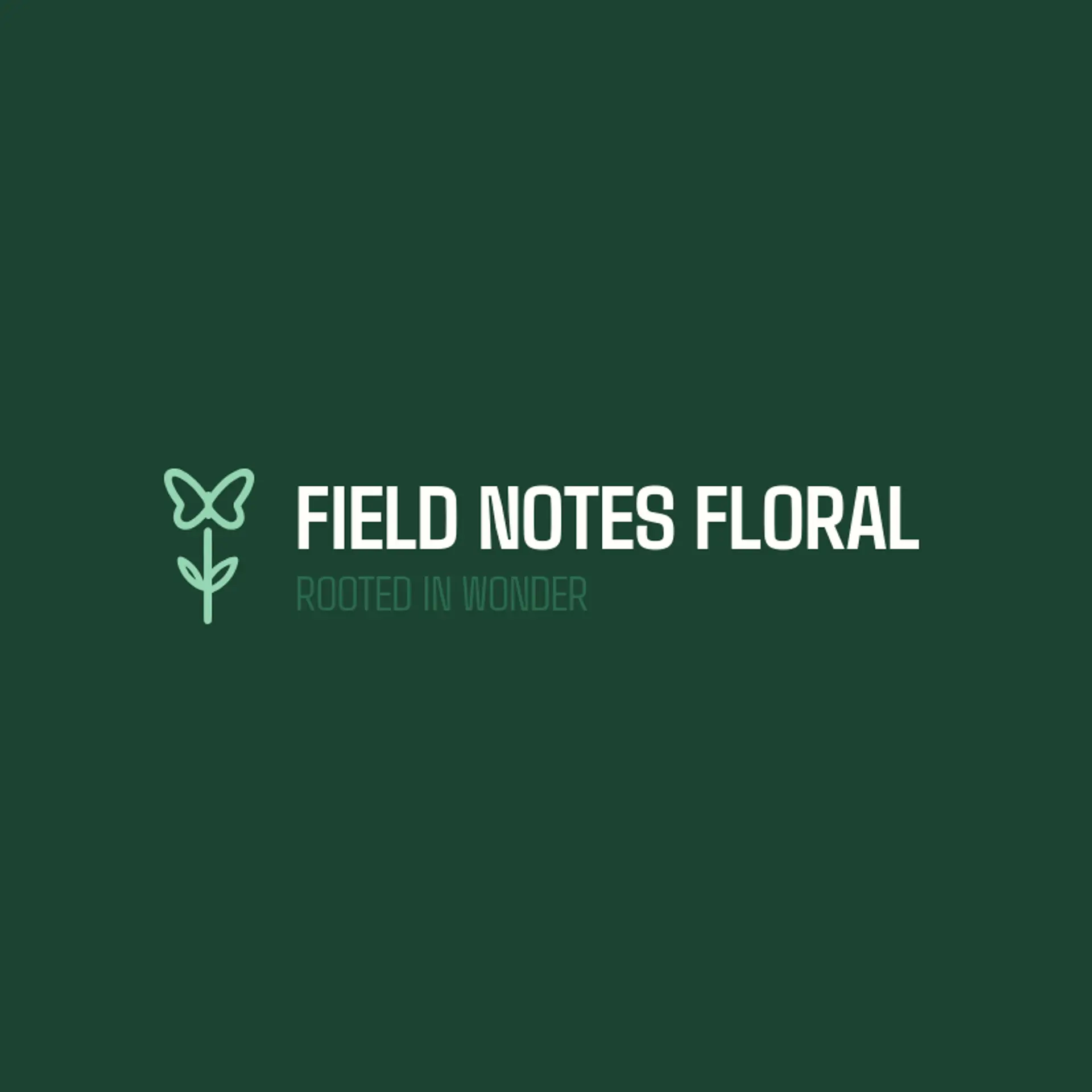 Field Notes Floral logo for flower