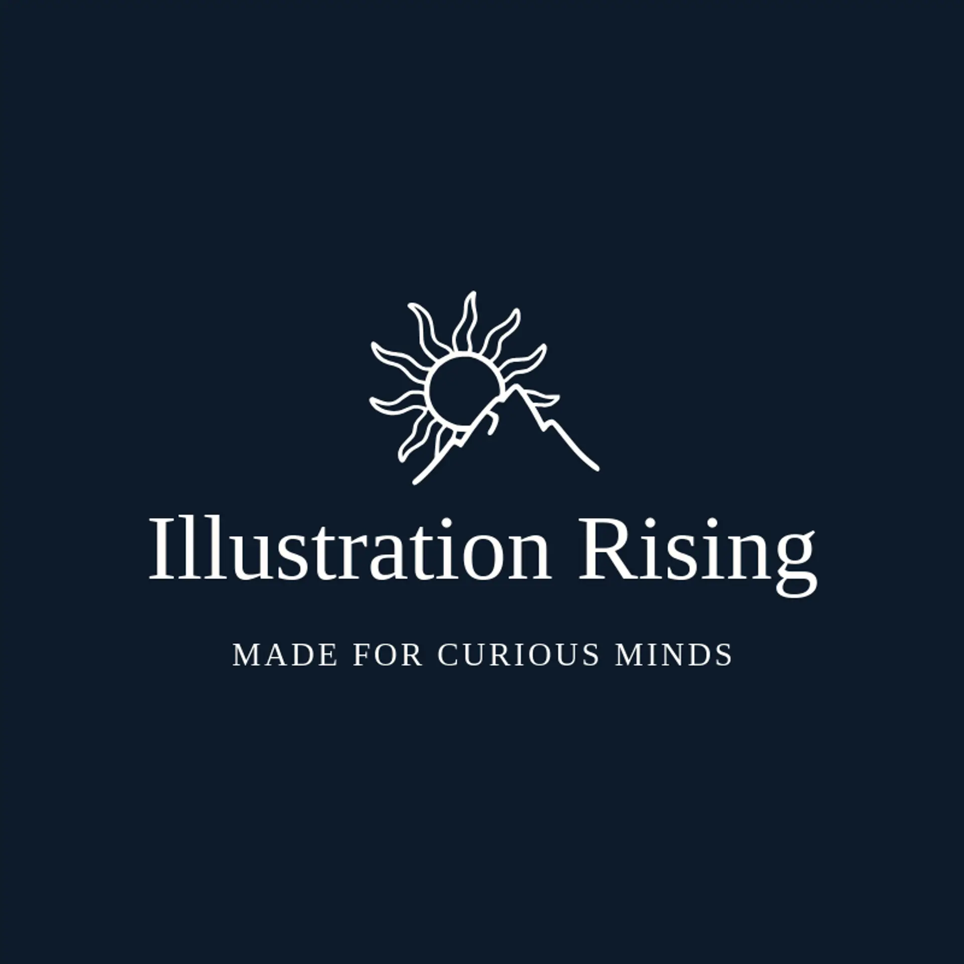Illustration Rising logo for illustration