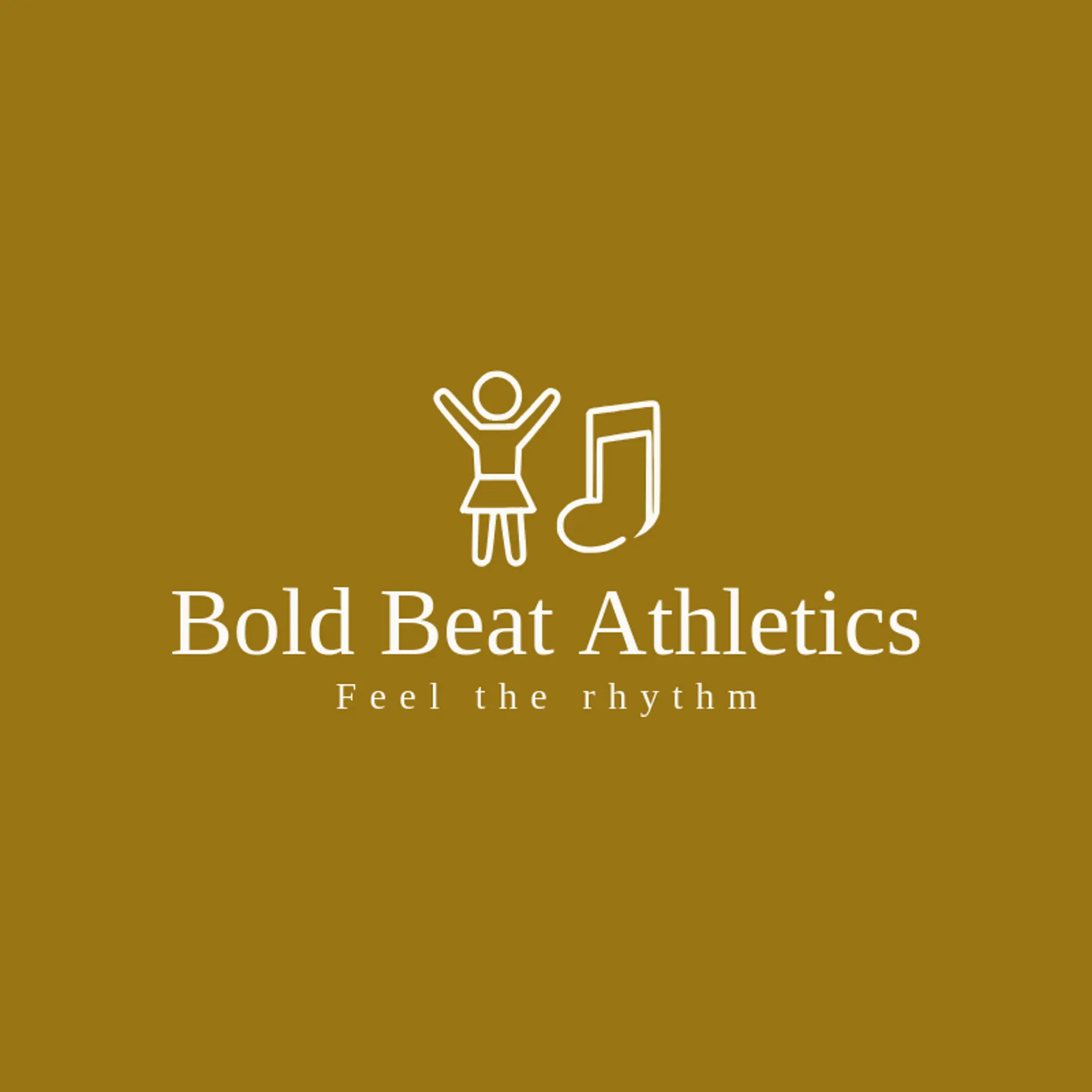 Bold Beat Athletics logo for cheerleader