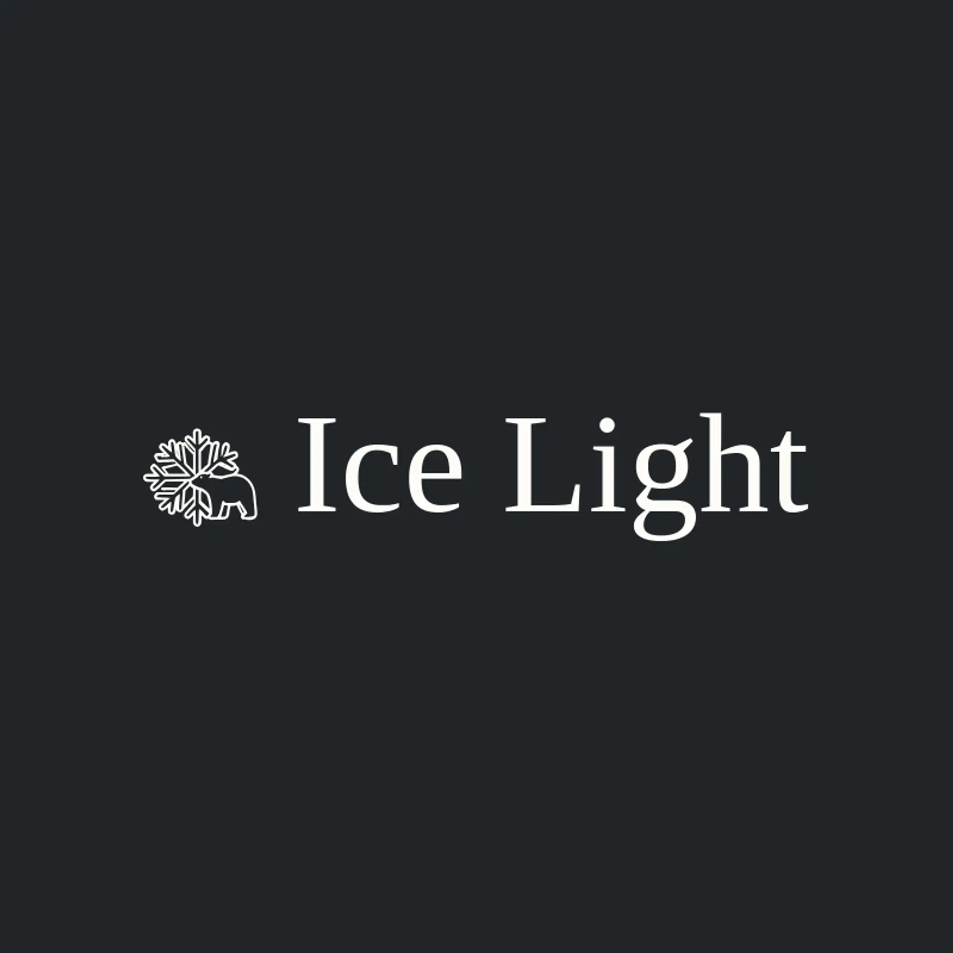 Ice Light logo for polar bear