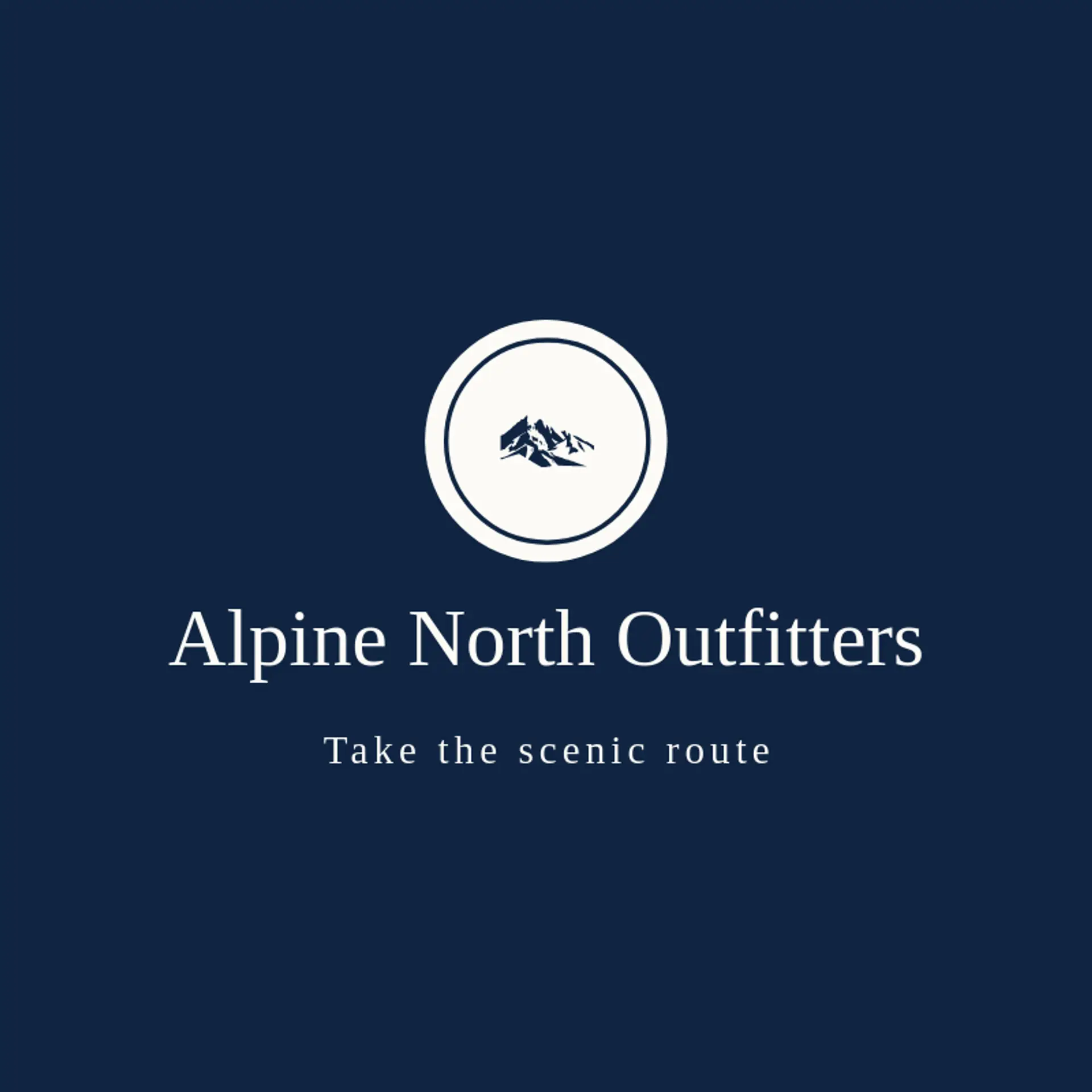 Alpine North Outfitters logo for alpine
