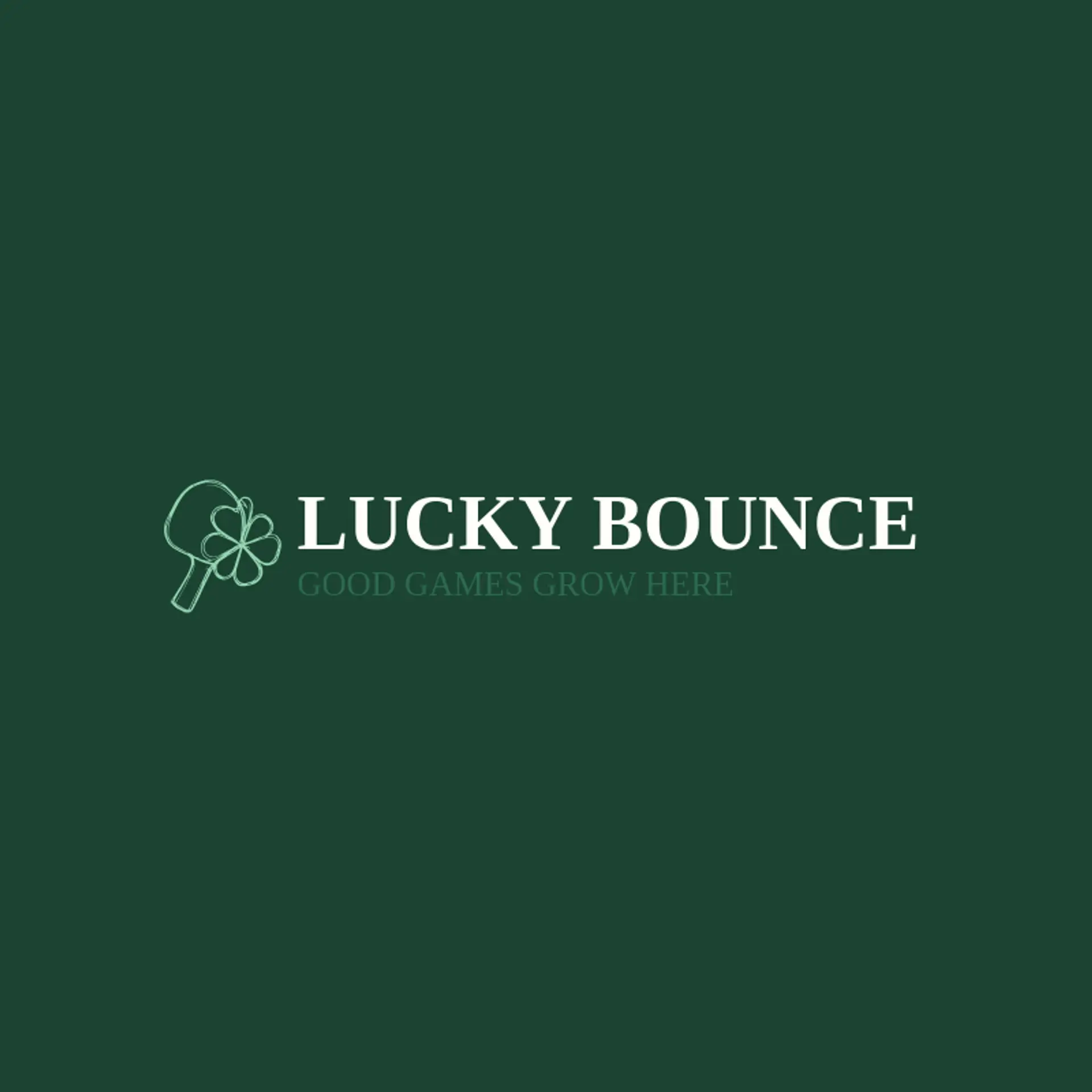 Lucky Bounce logo for ping pong