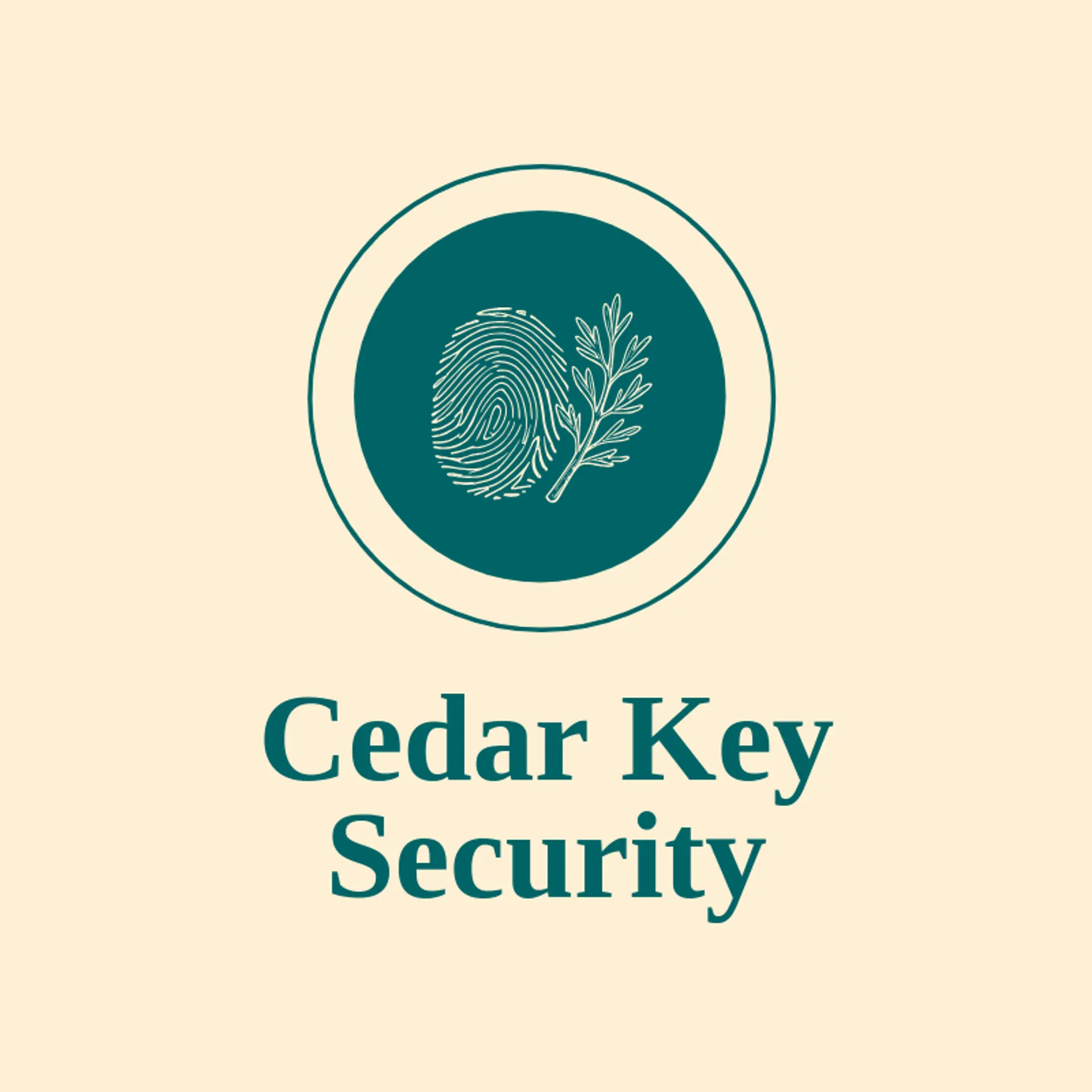 Cedar Key Security logo for fingerprint