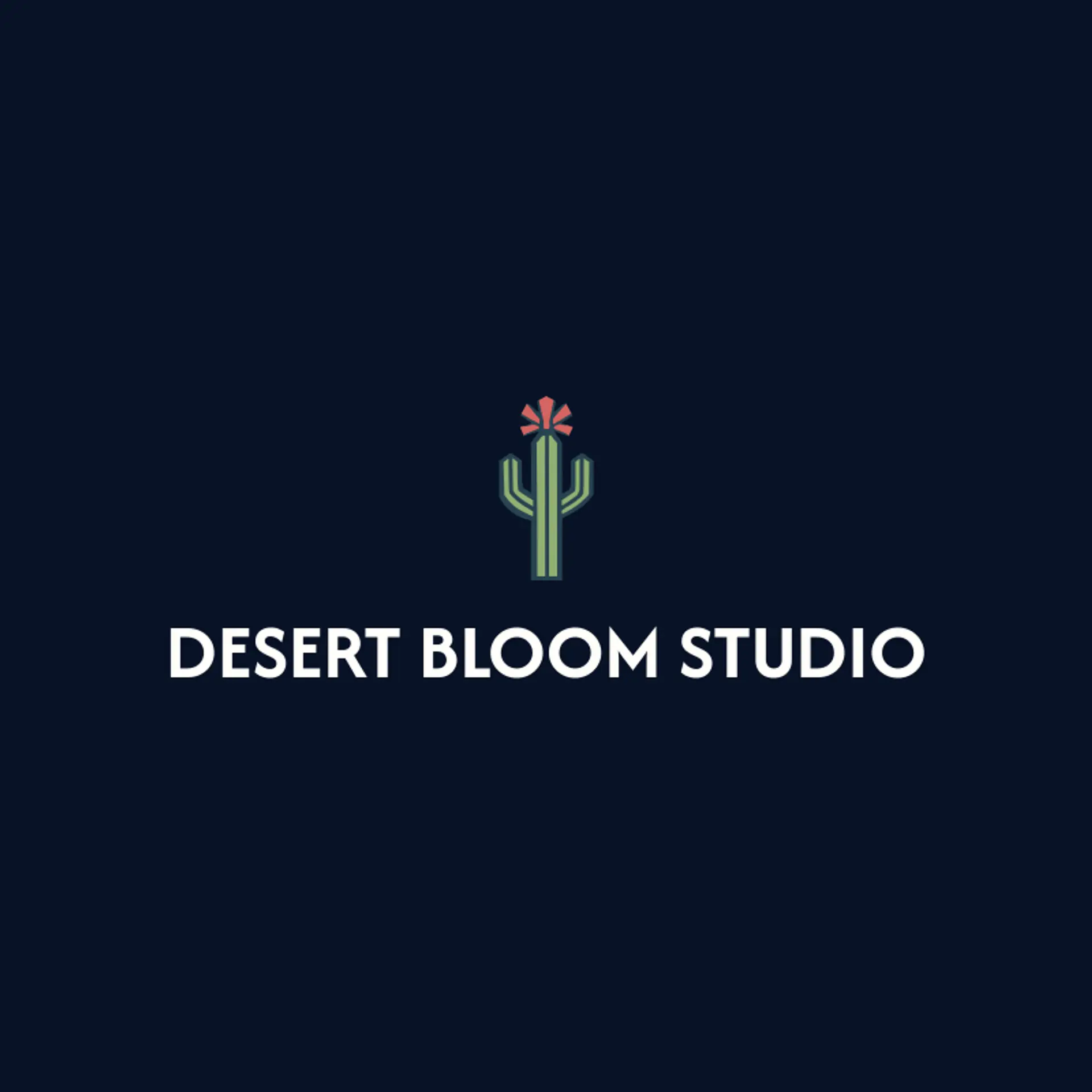Desert Bloom Studio logo for cactus
