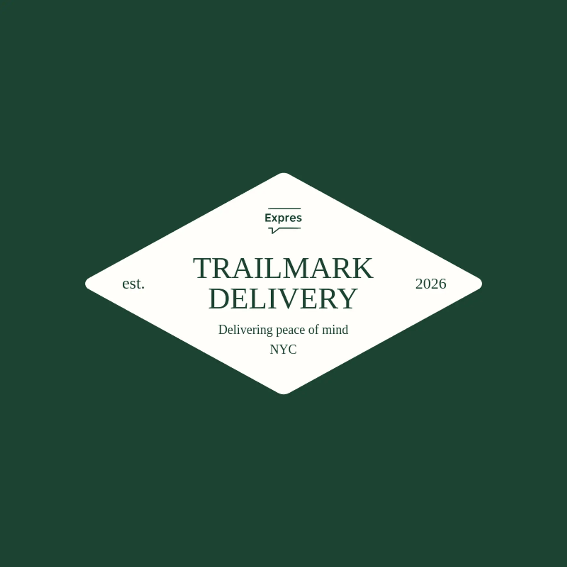 Trailmark Delivery logo for express