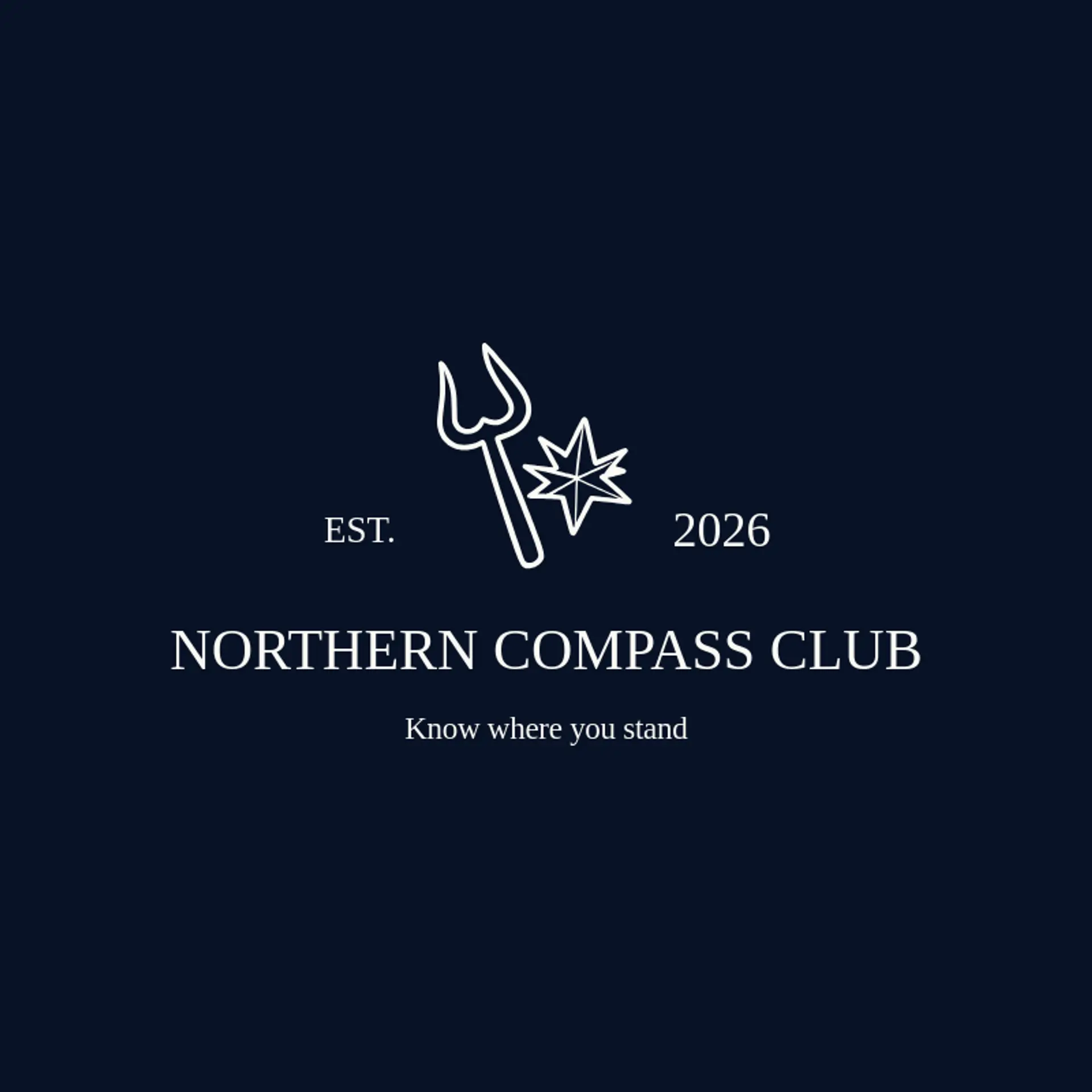 Northern Compass Club logo for trident