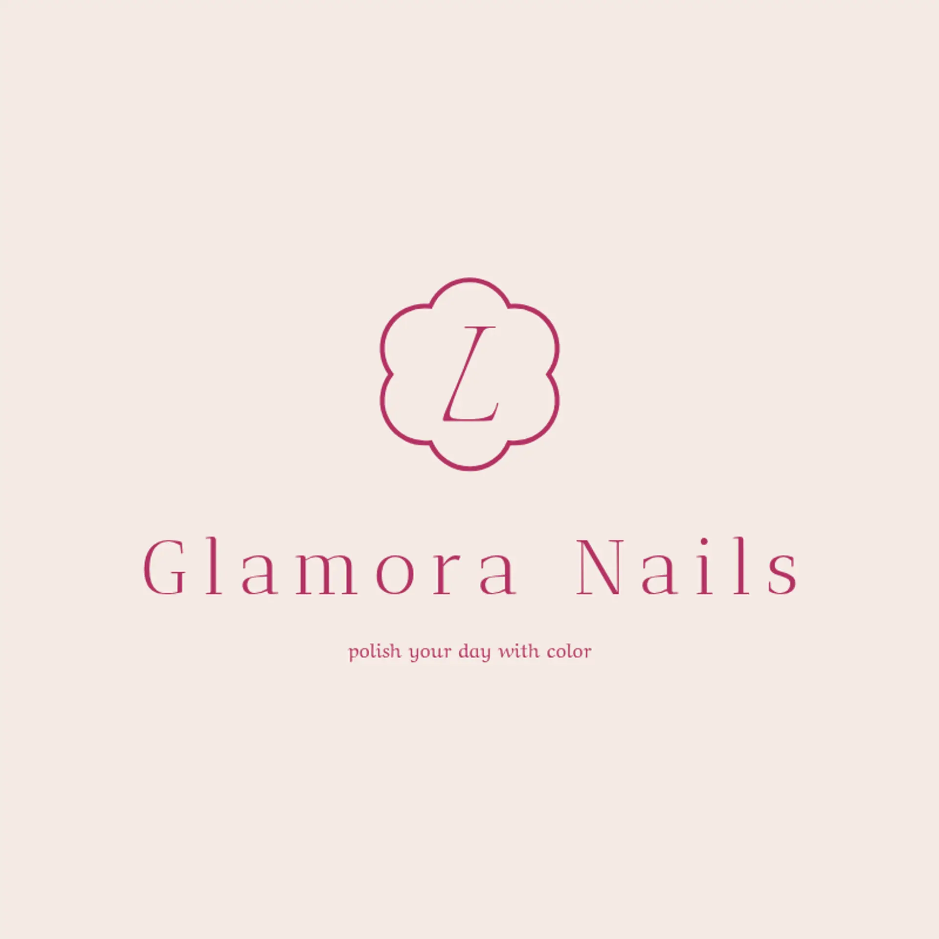 Glamora Nails logo for nail salon