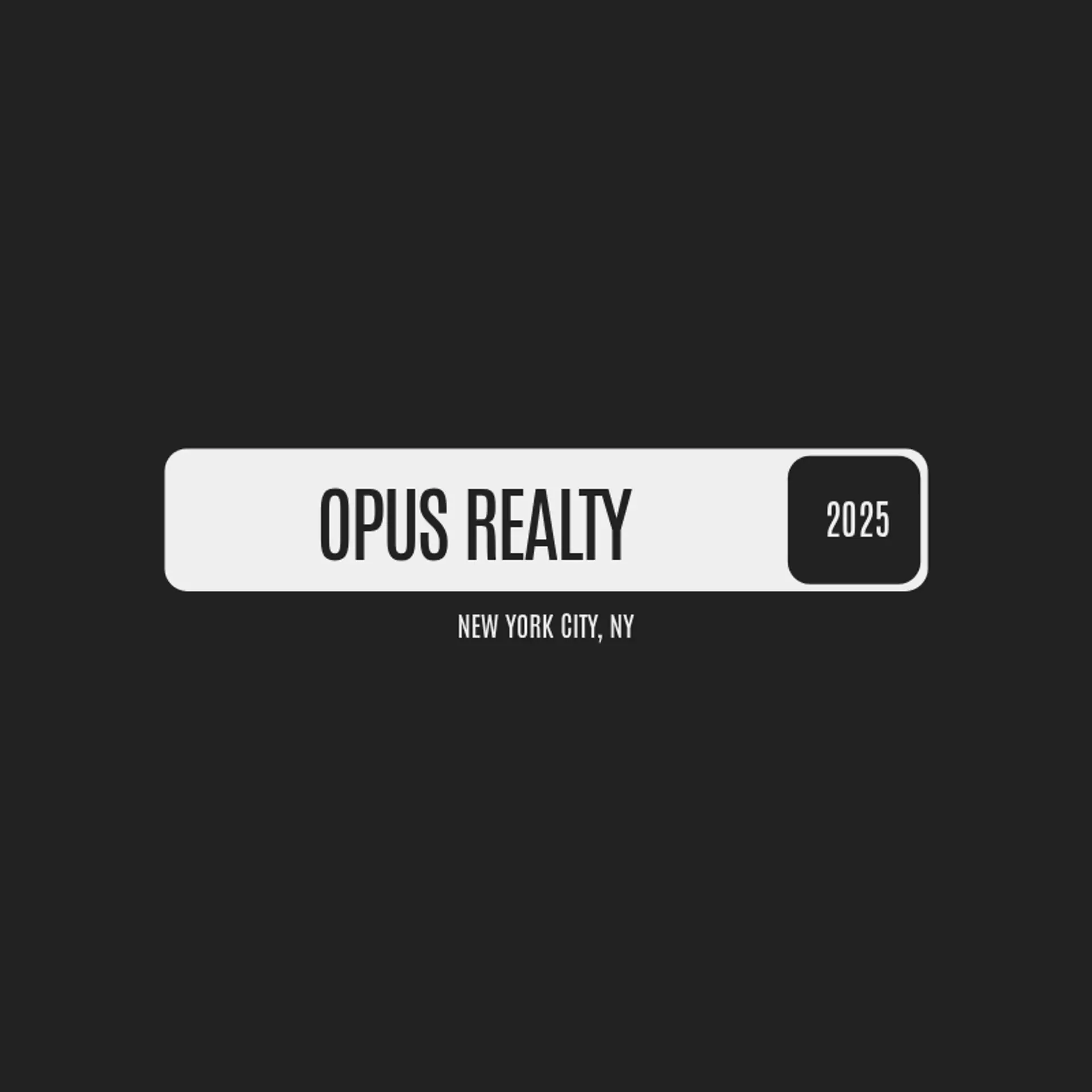 Opus Realty logo for classy real estate