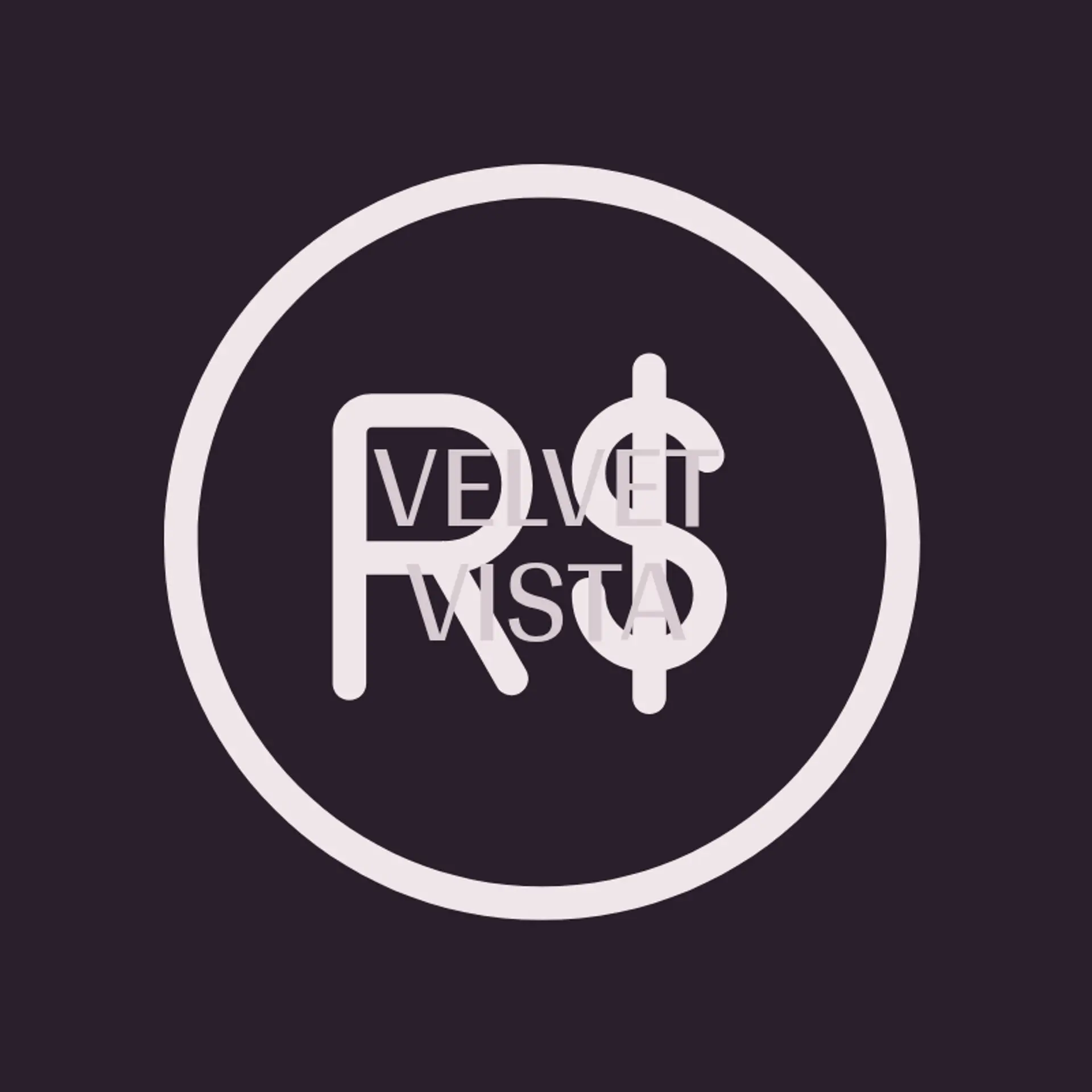 Velvet Vista logo for classy real estate