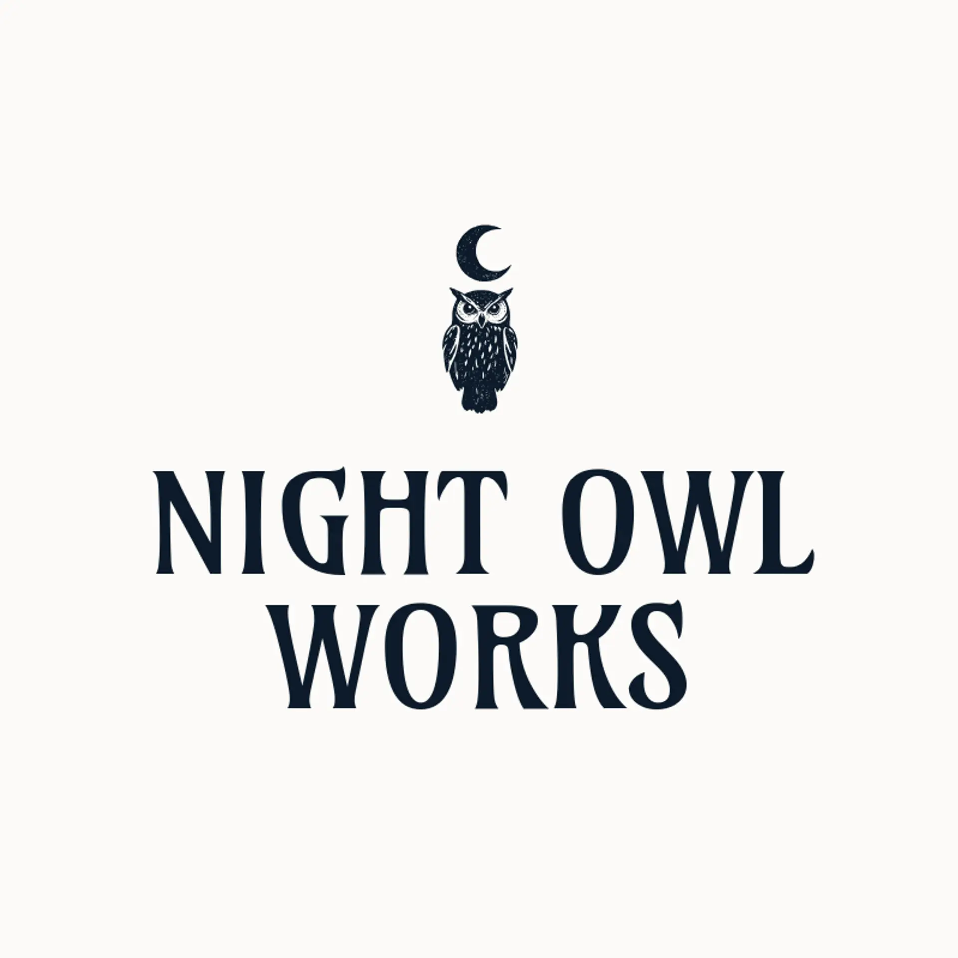 Night Owl Works logo for moon
