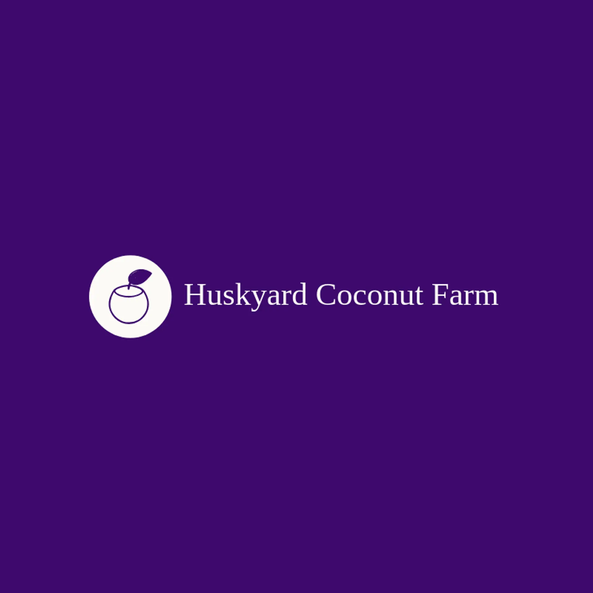 Huskyard Coconut Farm logo for coconut